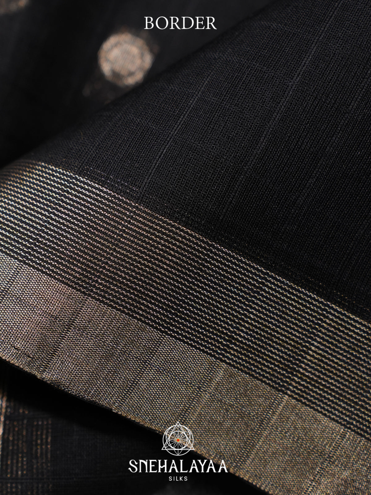 Black Kora Silk Cotton Saree