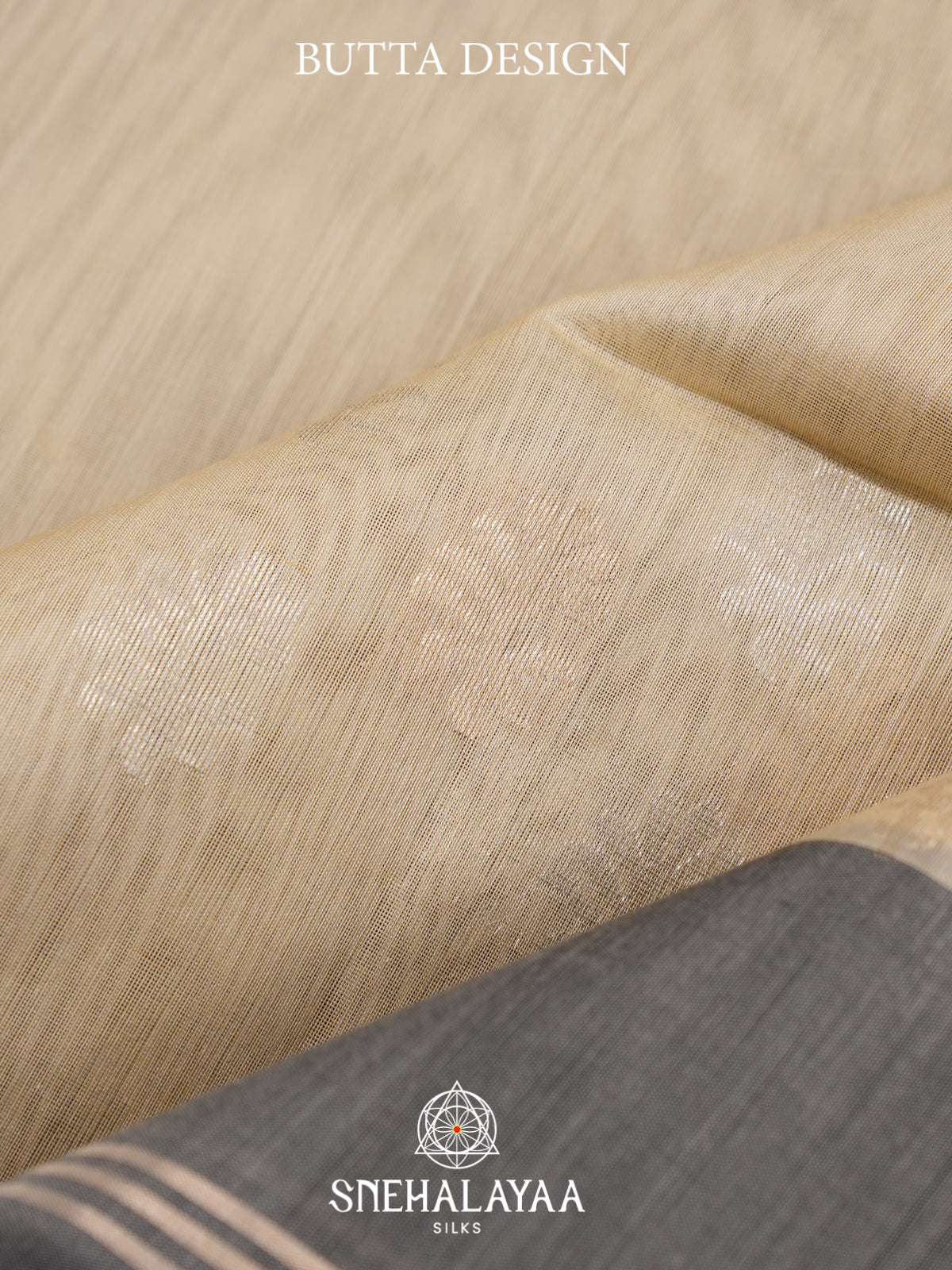 Beige Kora Silk Cotton Saree