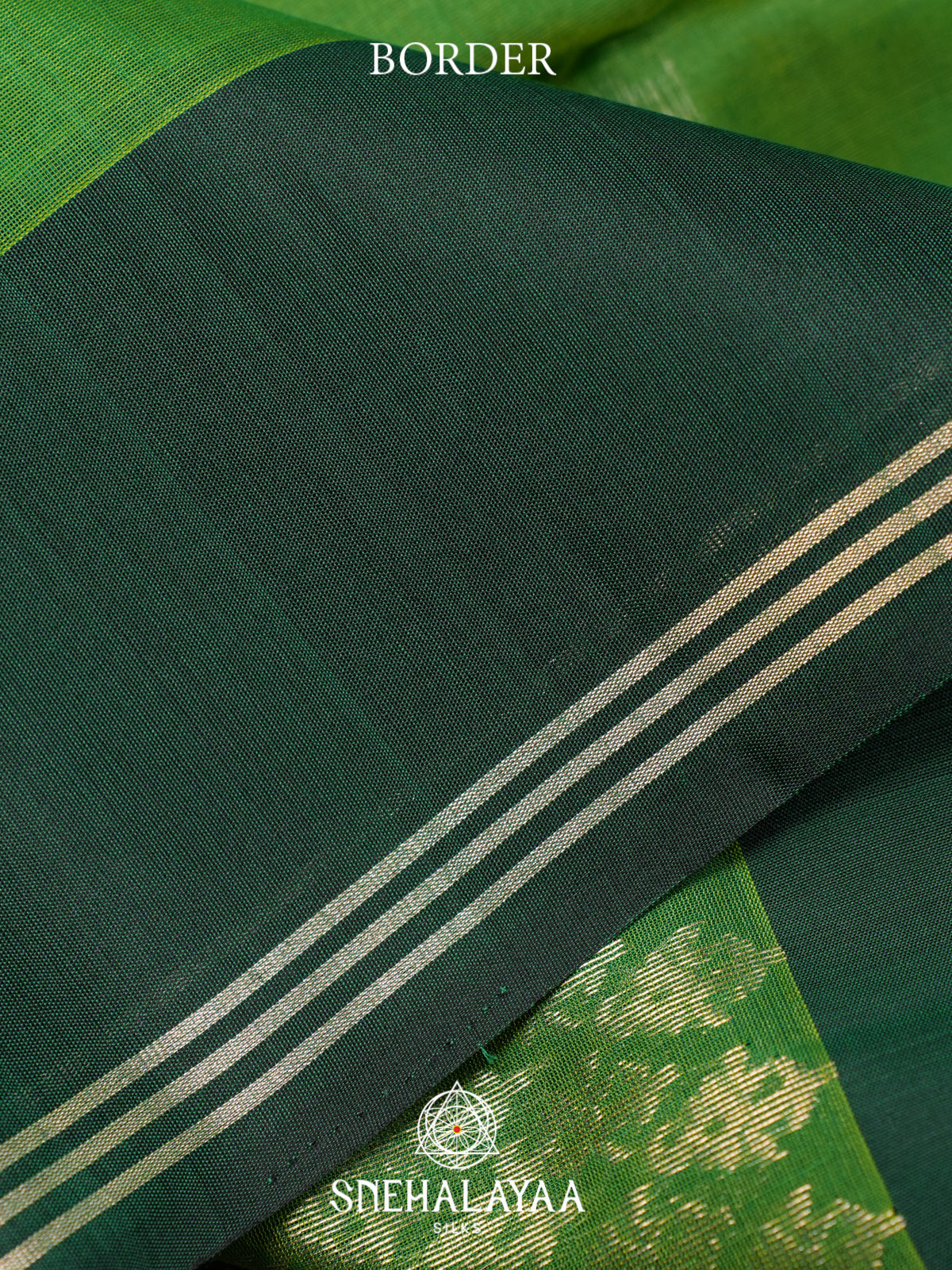 Green Kora Silk Cotton Saree