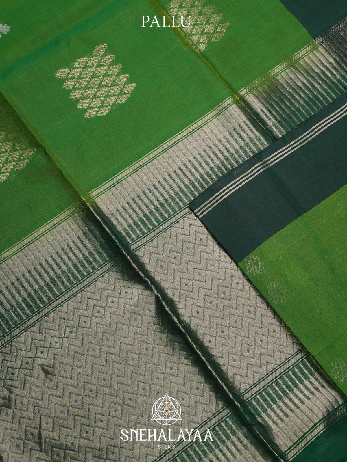 Green Kora Silk Cotton Saree