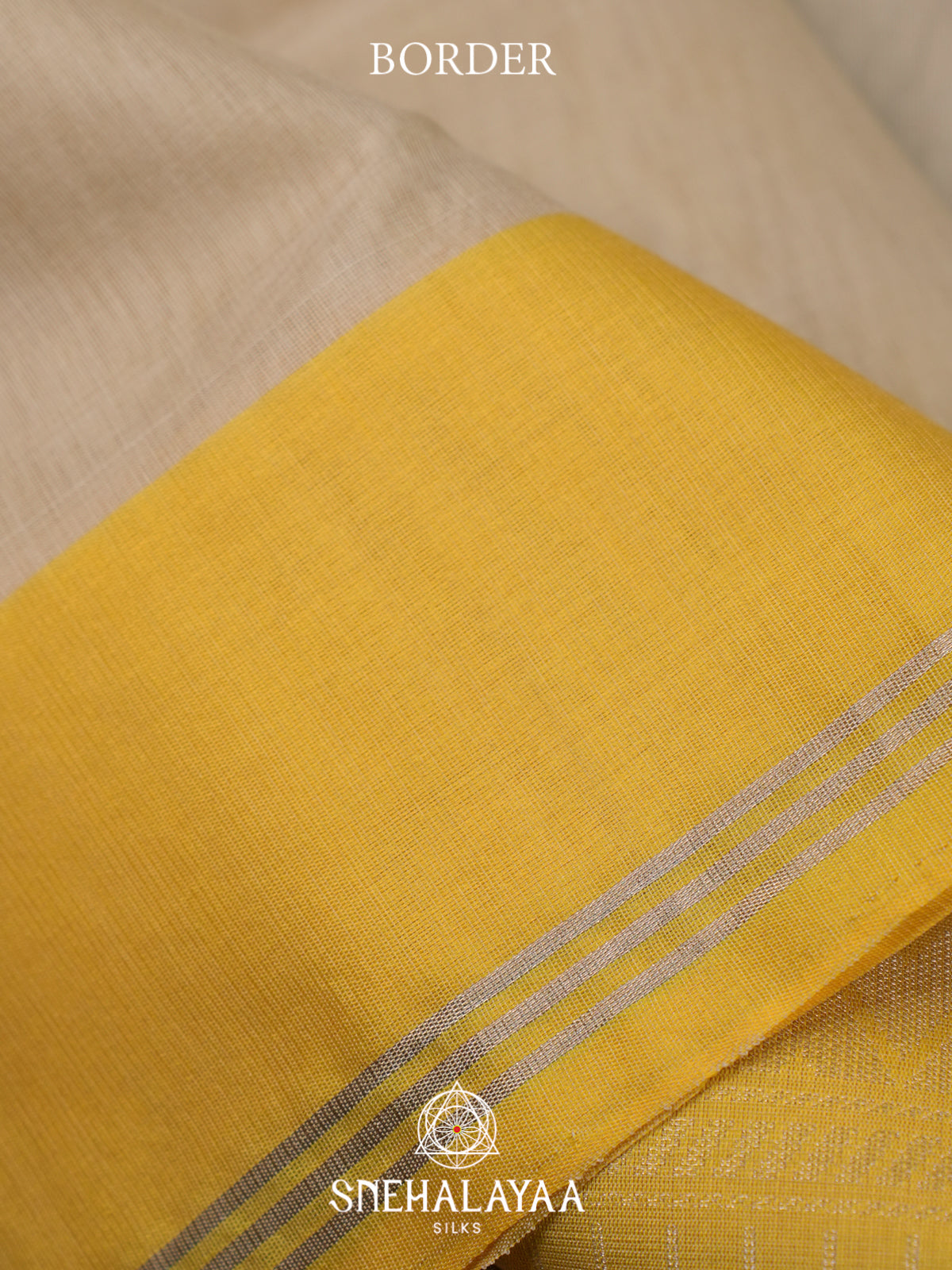 Beige Kora Silk Cotton Saree
