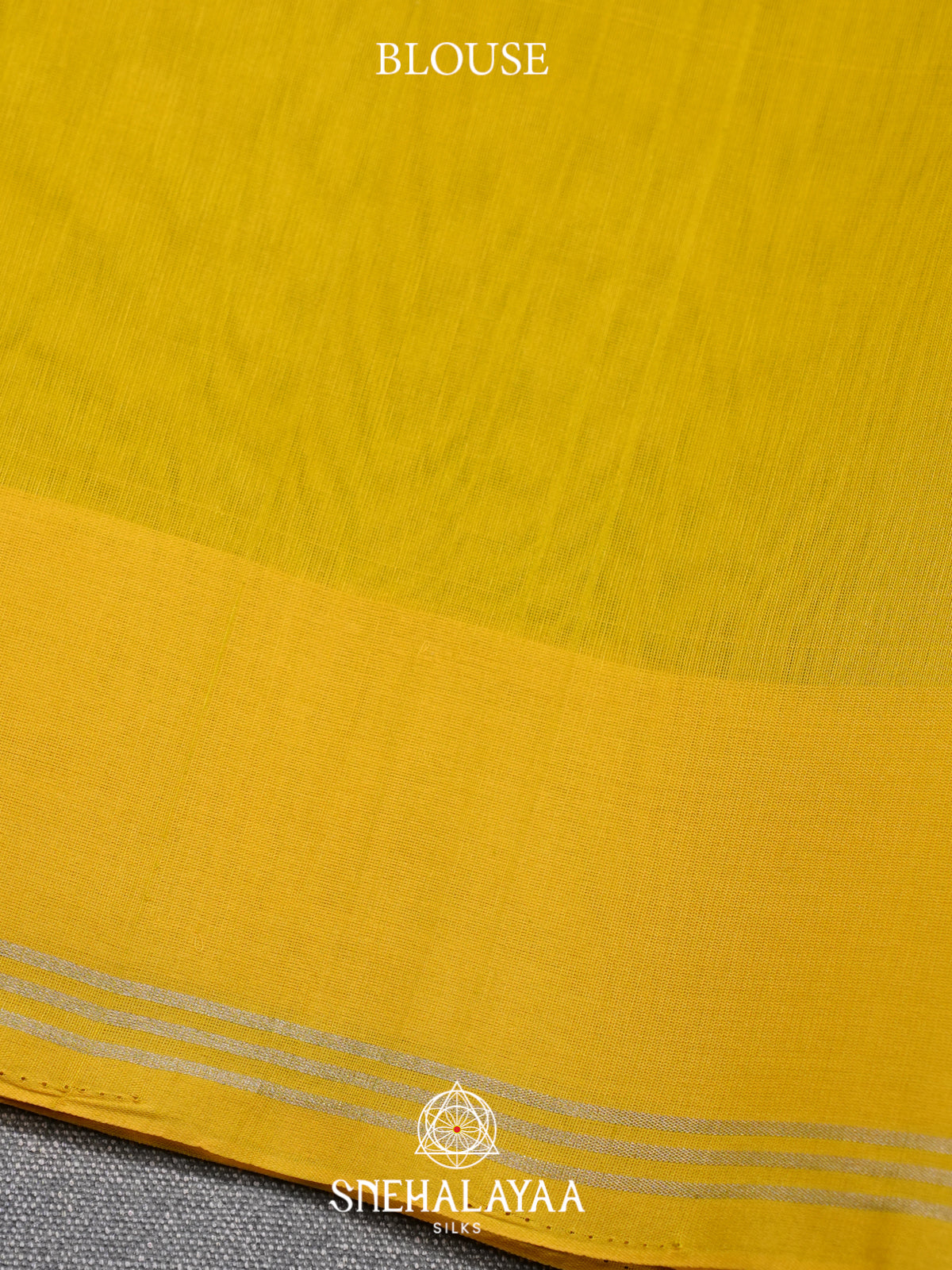 Lime Yellow Kora Silk Cotton Saree