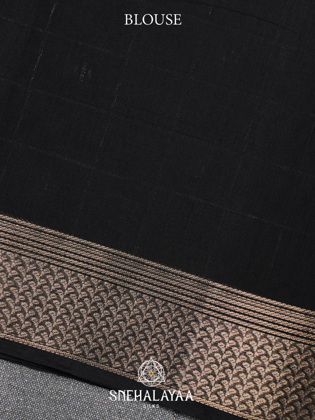 Black Kora Silk Cotton Saree