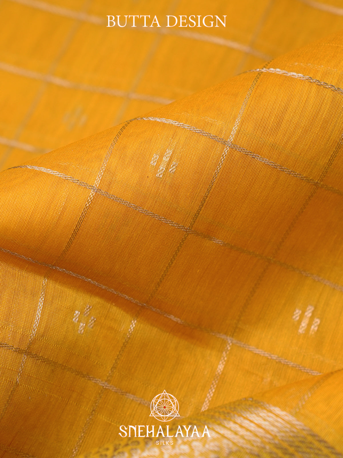 Yellow Kora Silk Cotton Saree