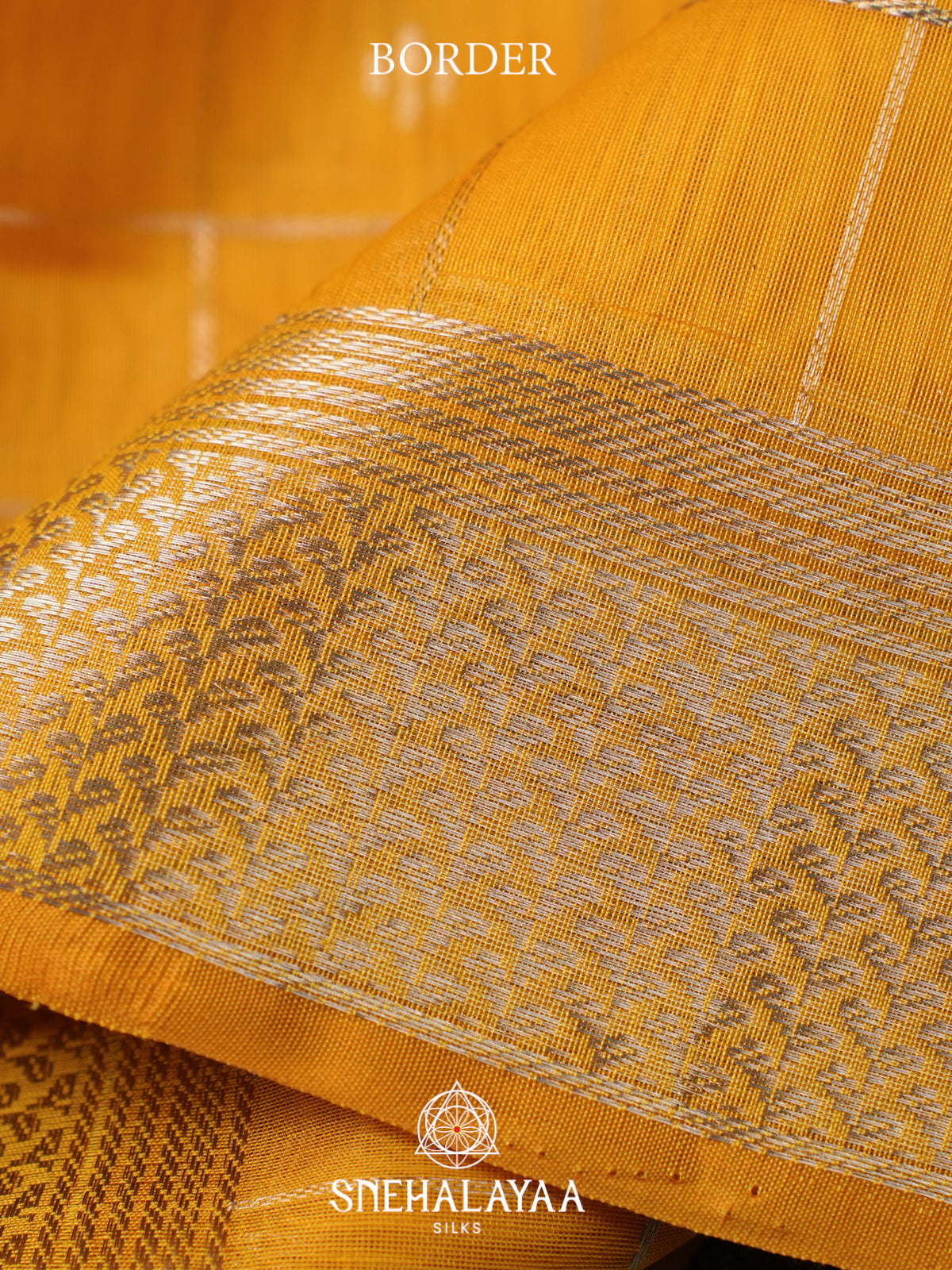 Yellow Kora Silk Cotton Saree