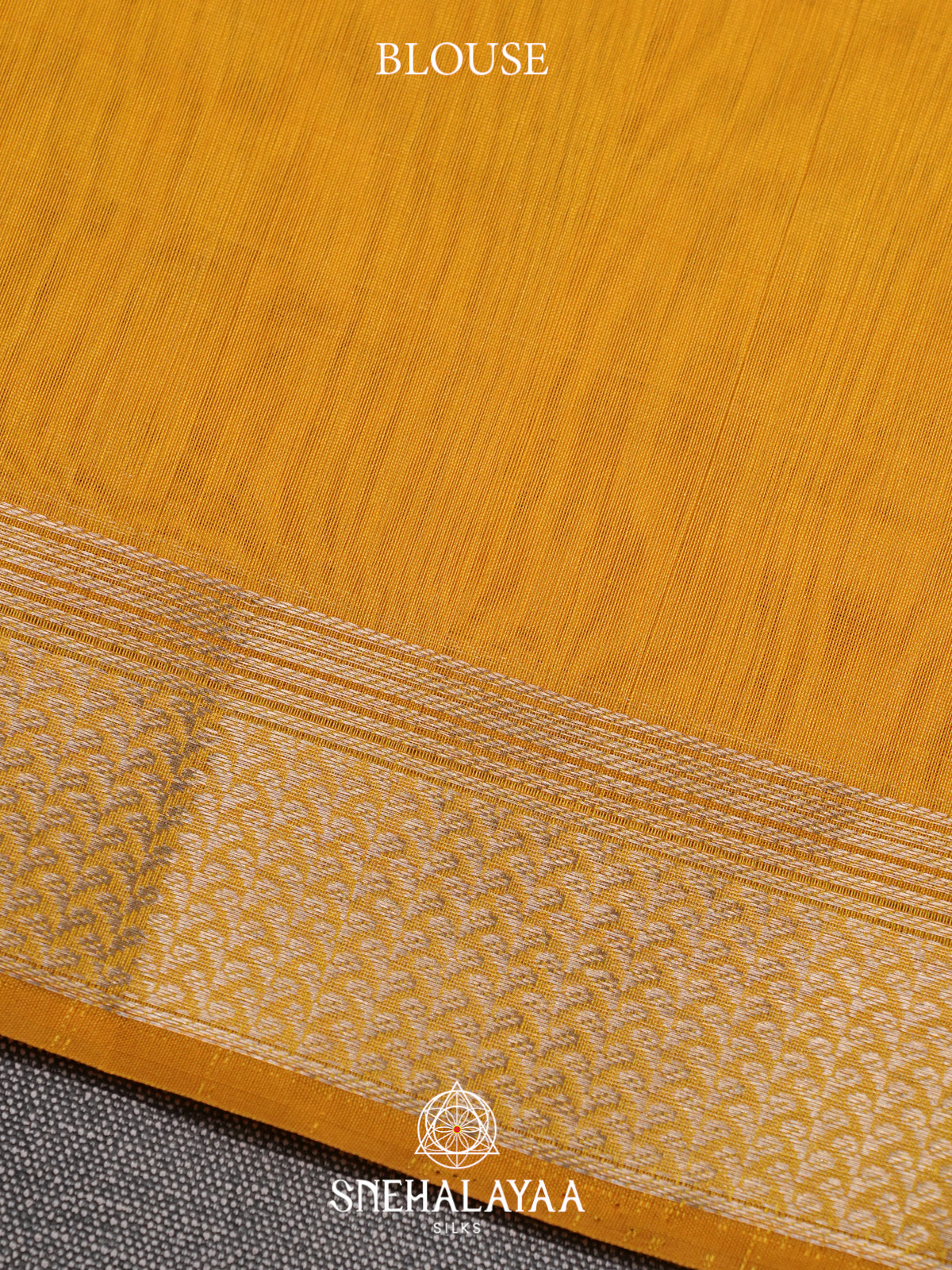 Yellow Kora Silk Cotton Saree