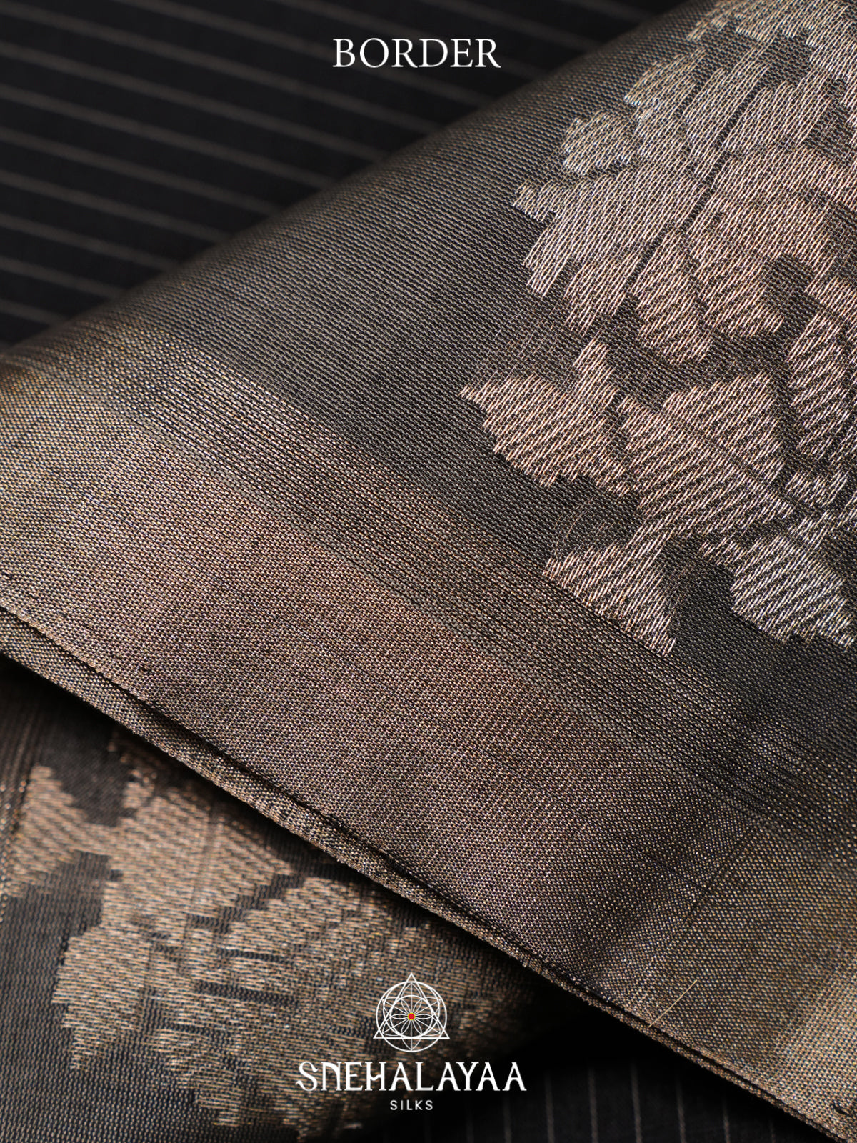 Black Kora Silk Cotton Saree