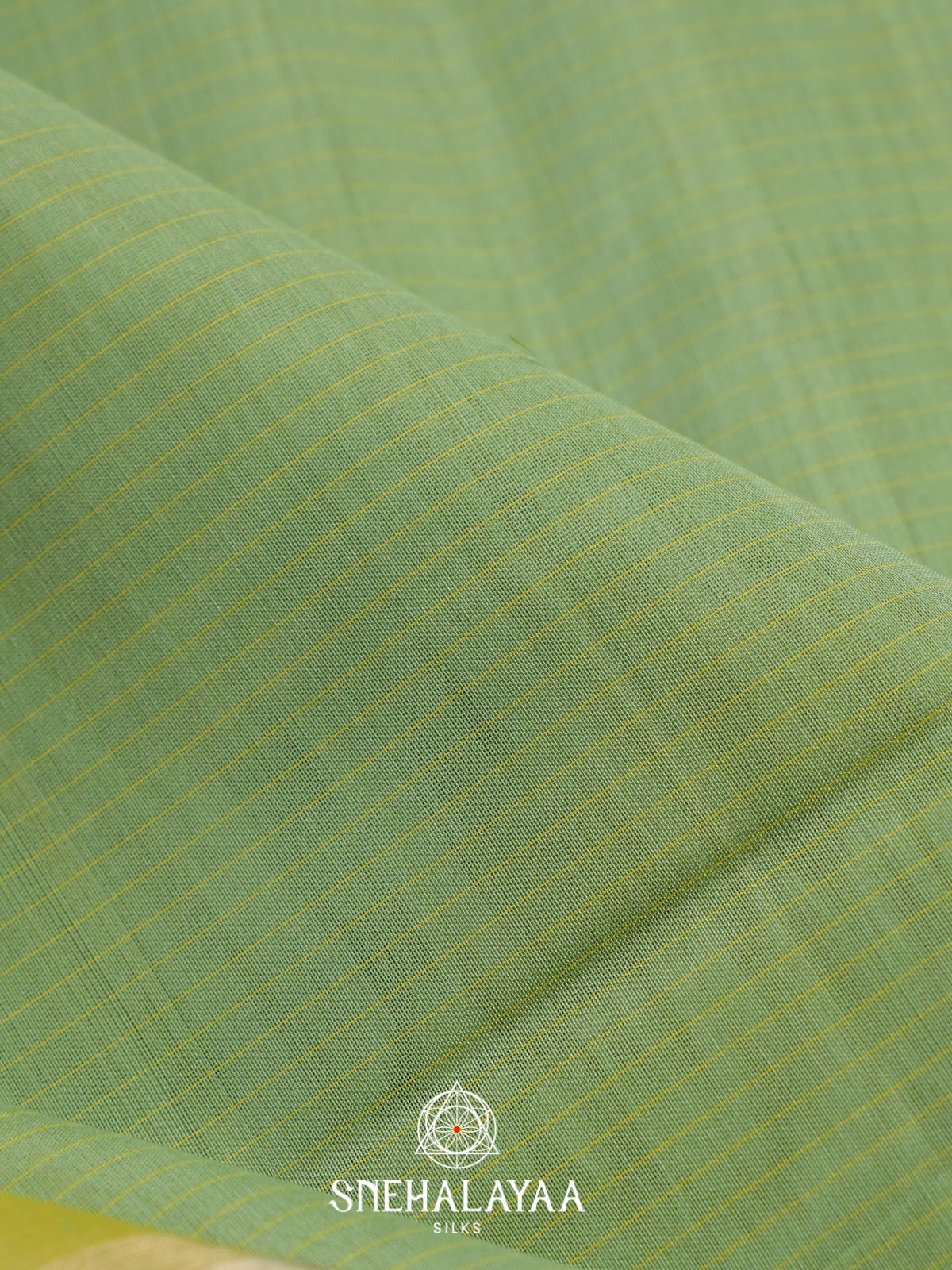 Pista Green  Kora Silk Cotton Saree