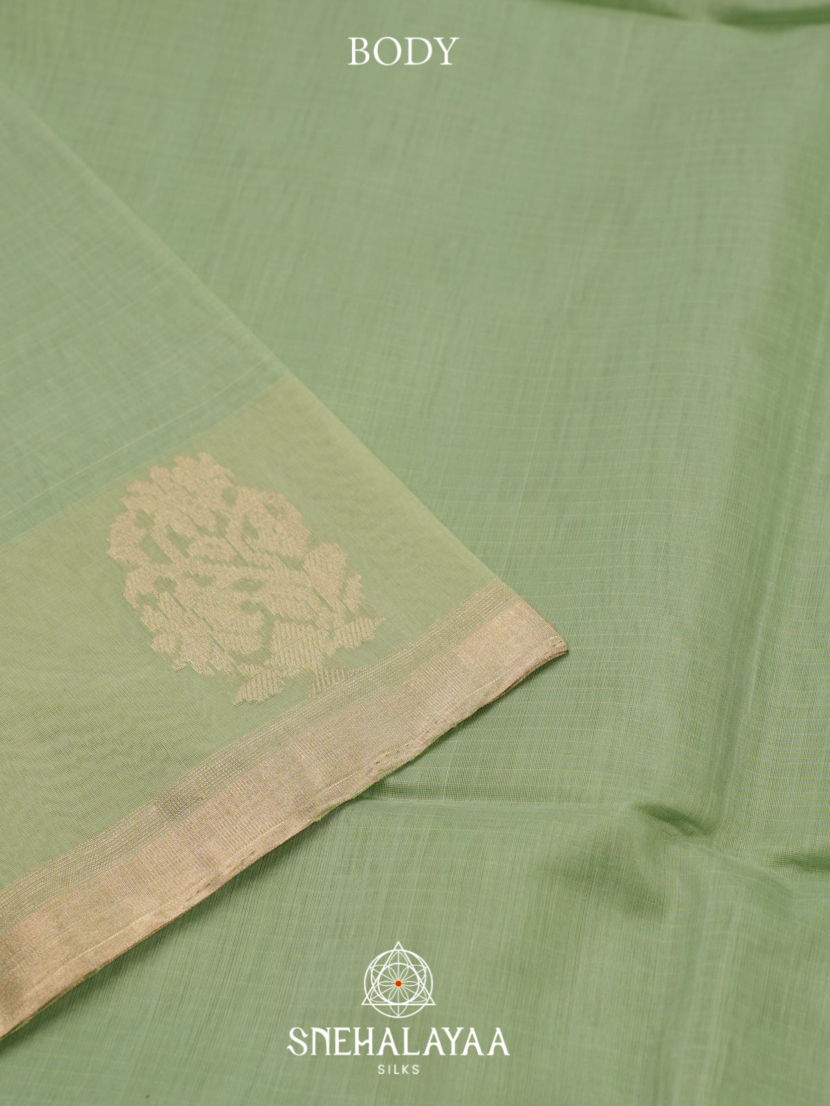 Mint Kora Silk Cotton Saree