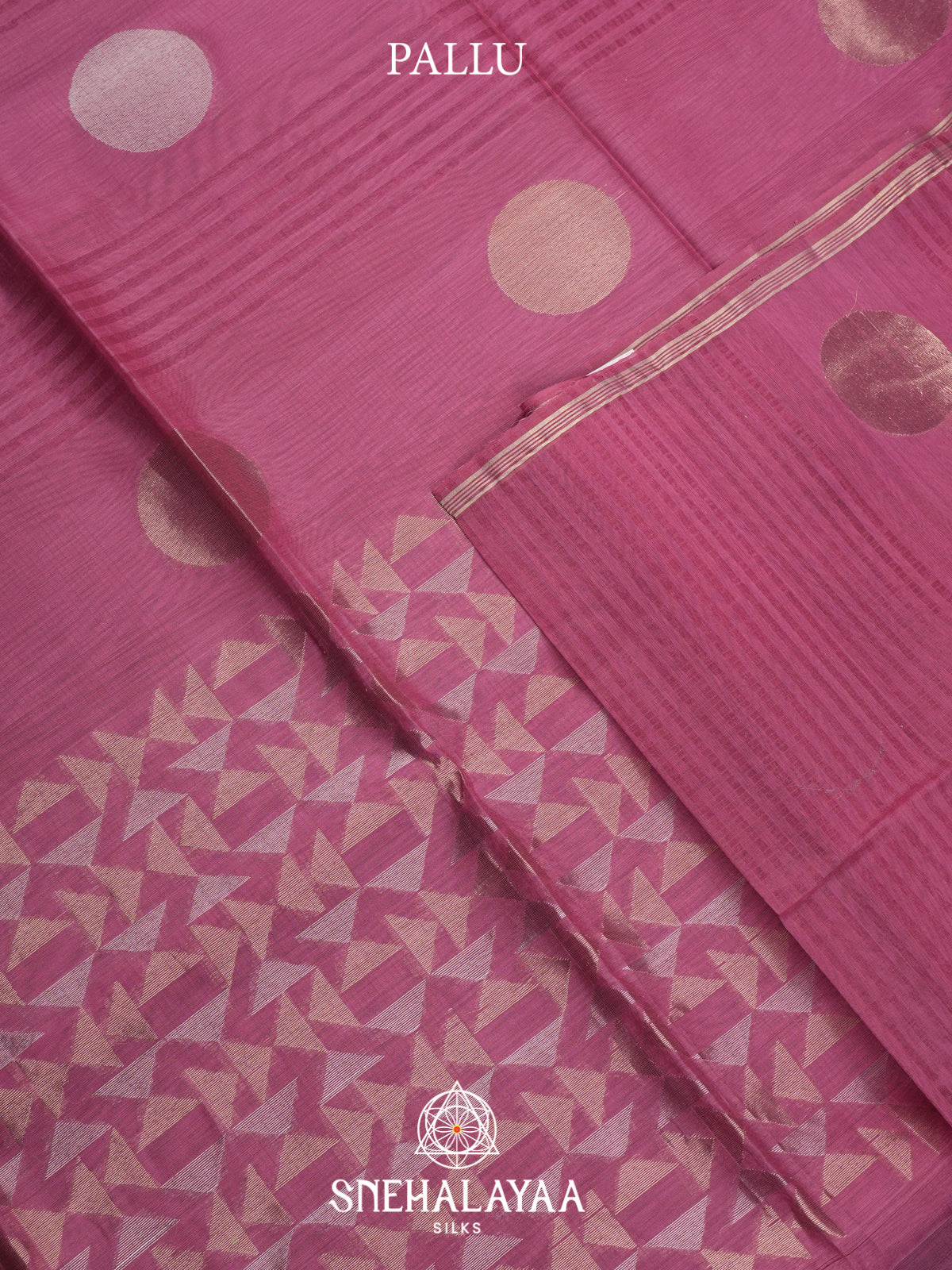 Mauve Kora Silk Cotton Saree