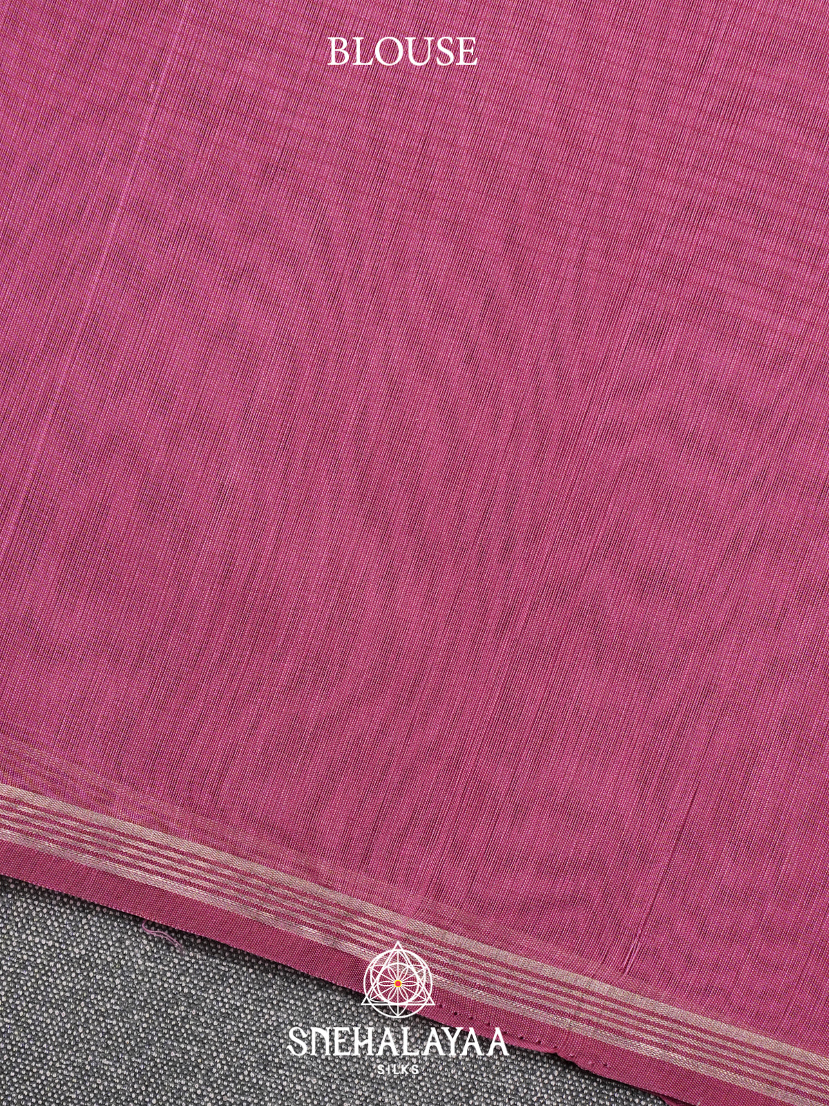 Mauve Kora Silk Cotton Saree