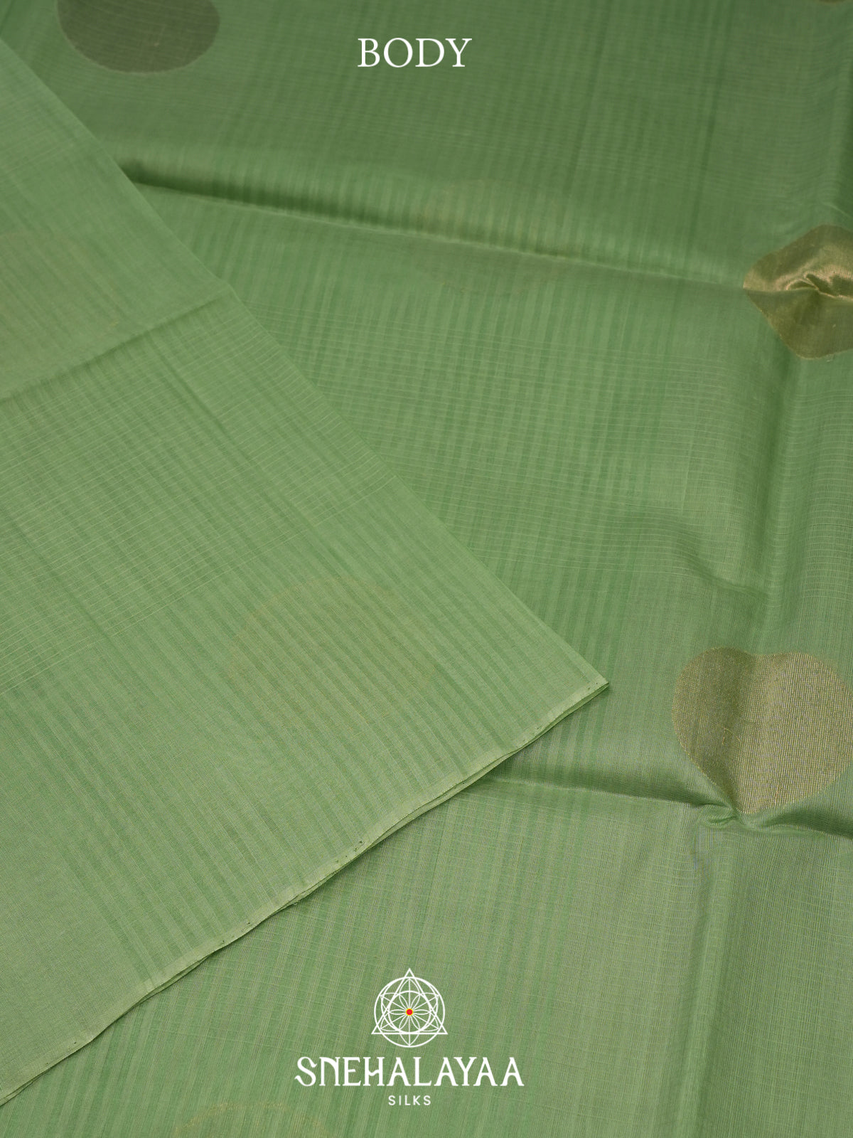 Sage Green Kora Silk Cotton Saree