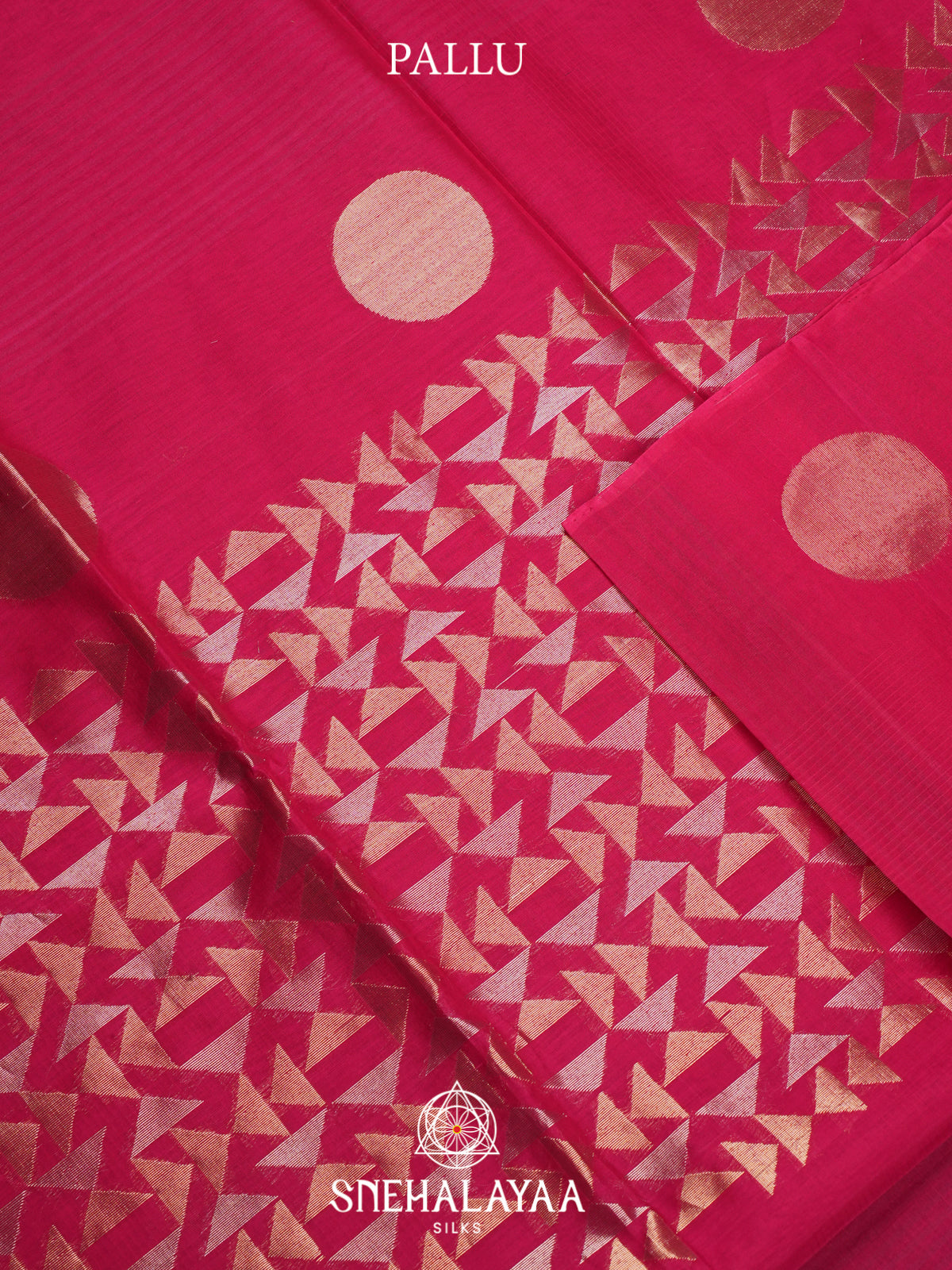 Pink Kora Silk Cotton Saree