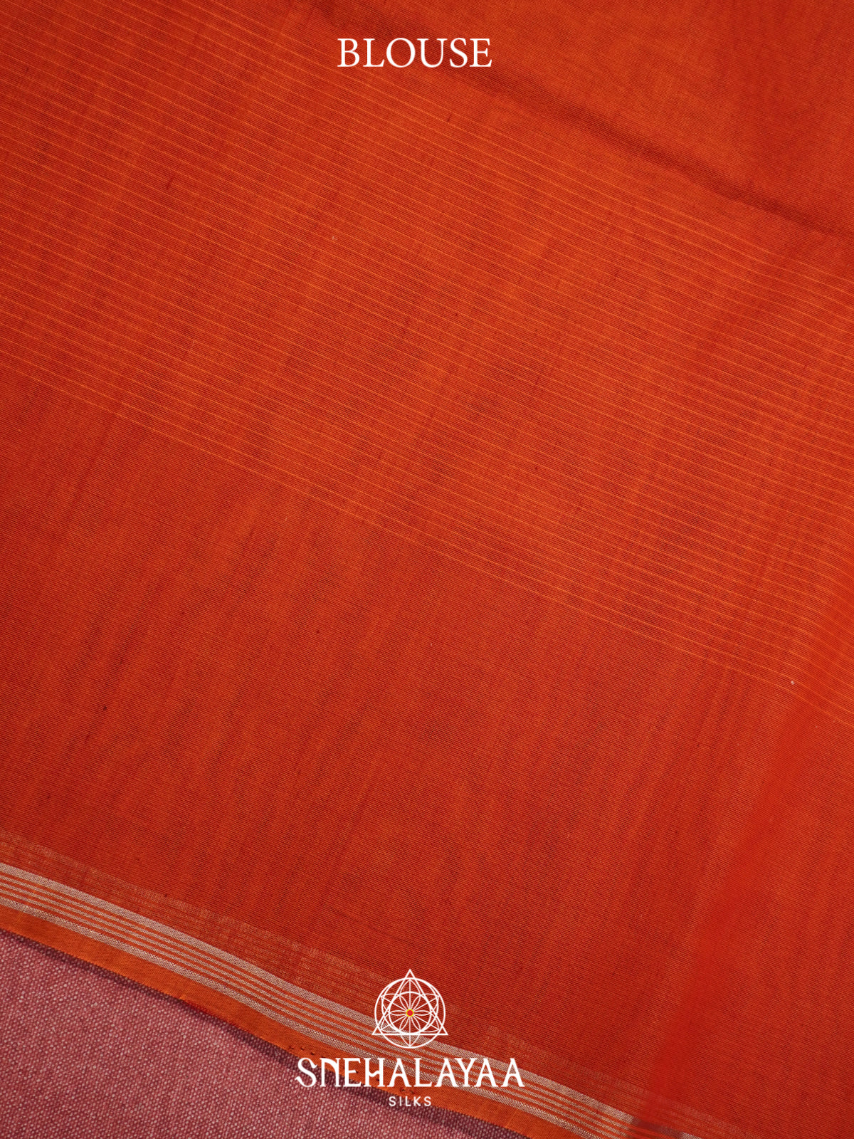 Orange Kora Silk Cotton Saree