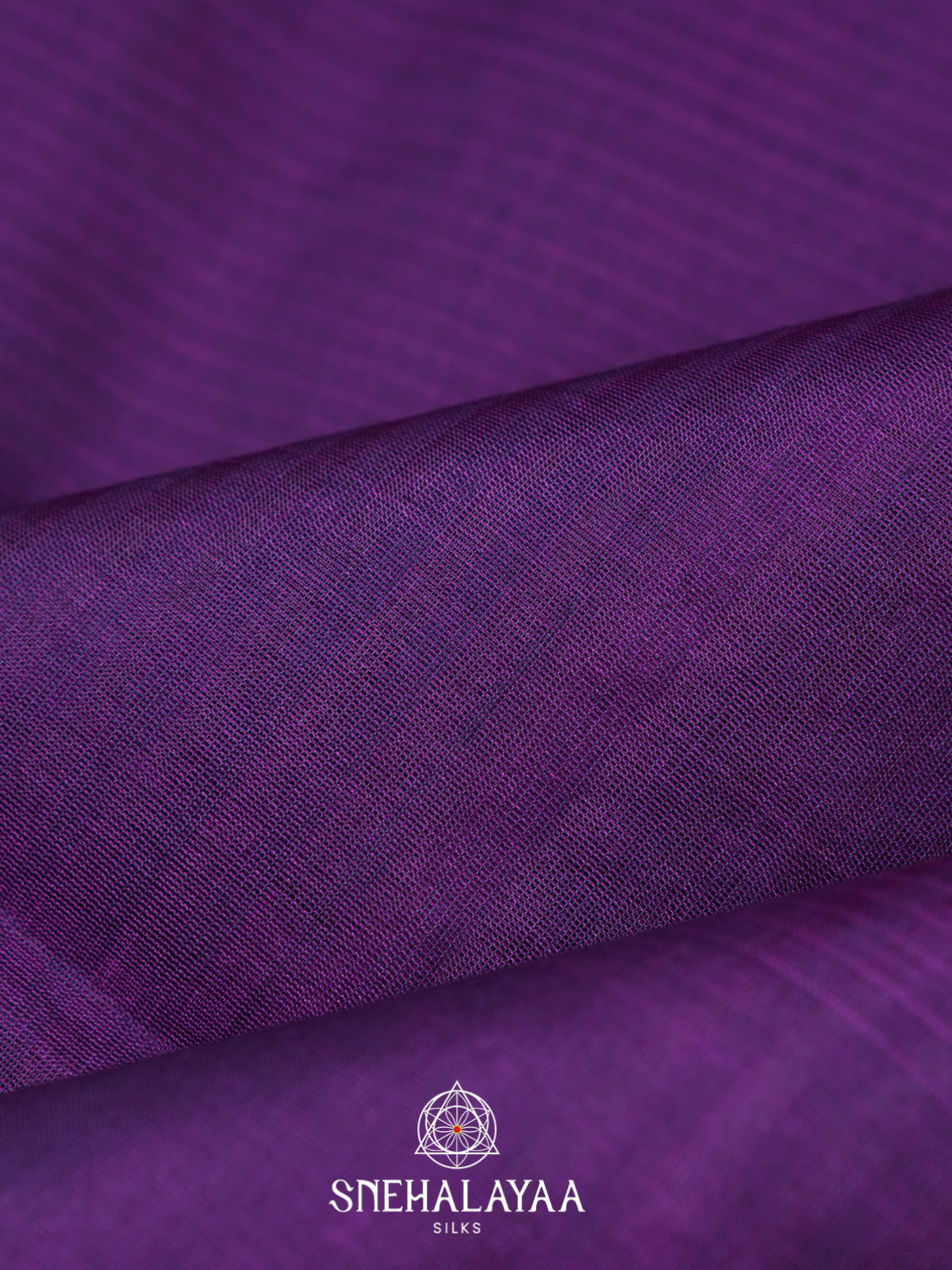 Purple Kora Silk Cotton Saree