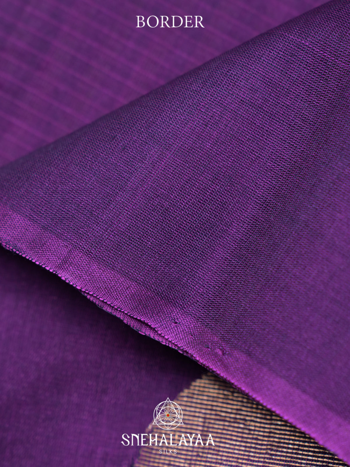 Purple Kora Silk Cotton Saree