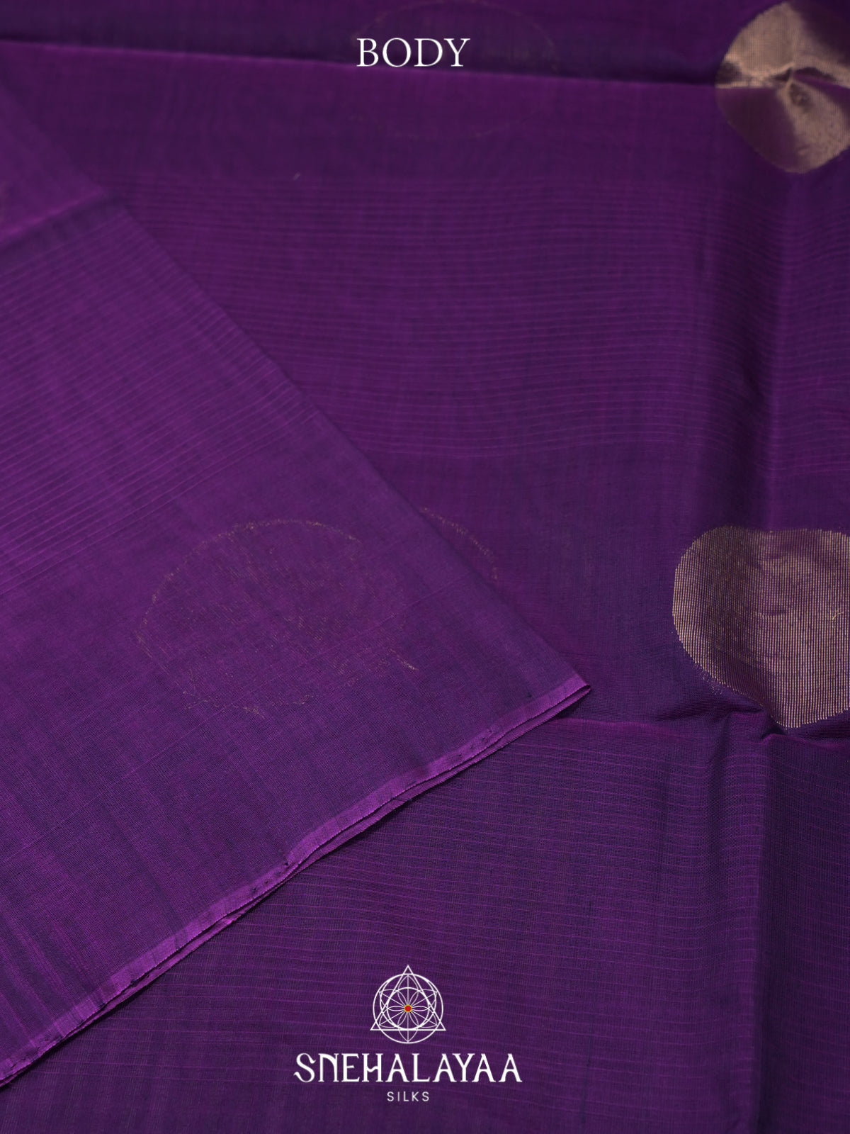 Purple Kora Silk Cotton Saree