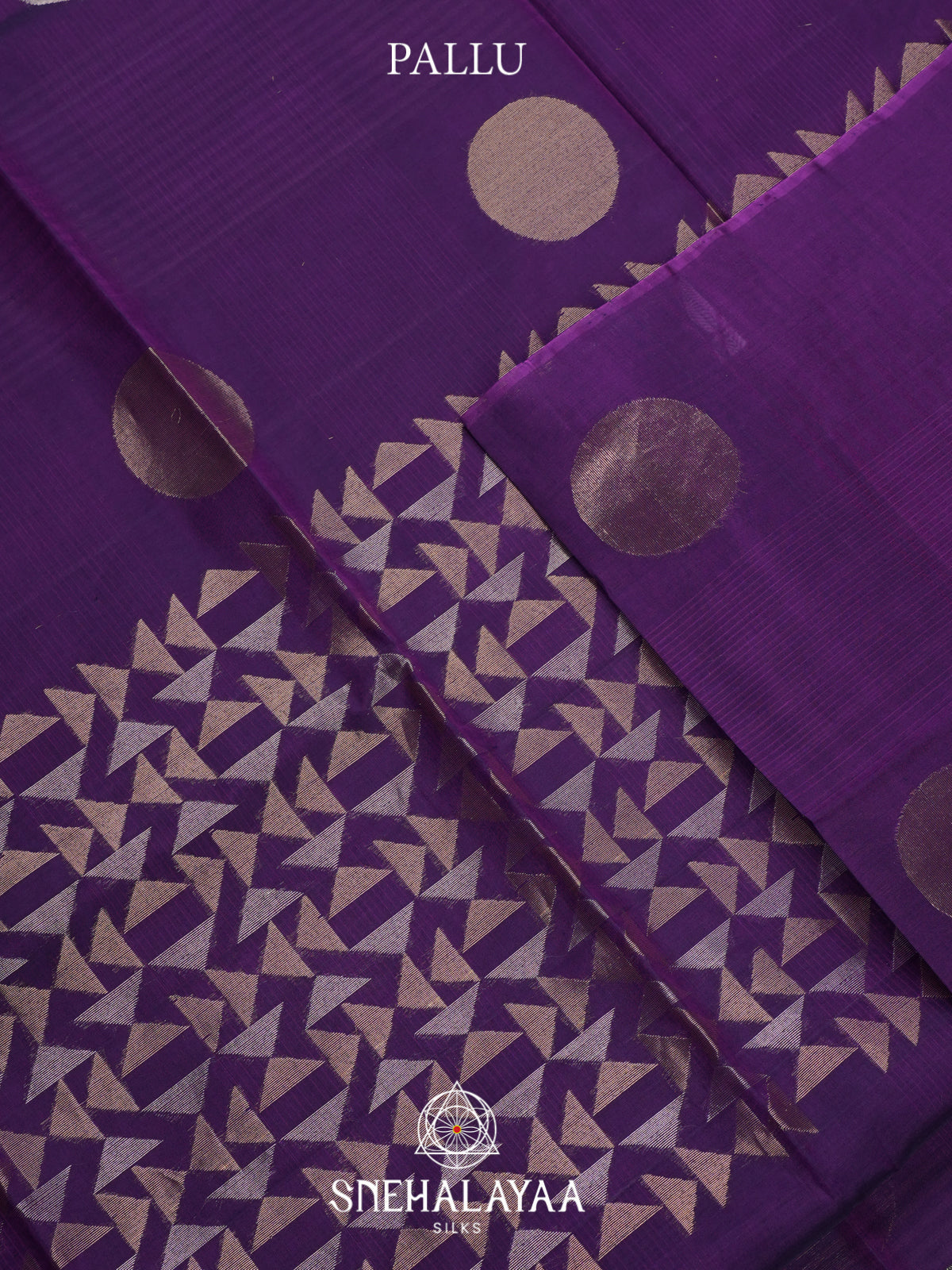 Purple Kora Silk Cotton Saree