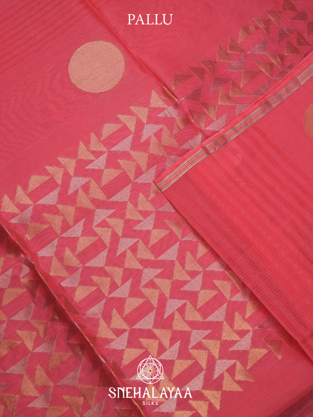 Pink Kora Silk Cotton Saree