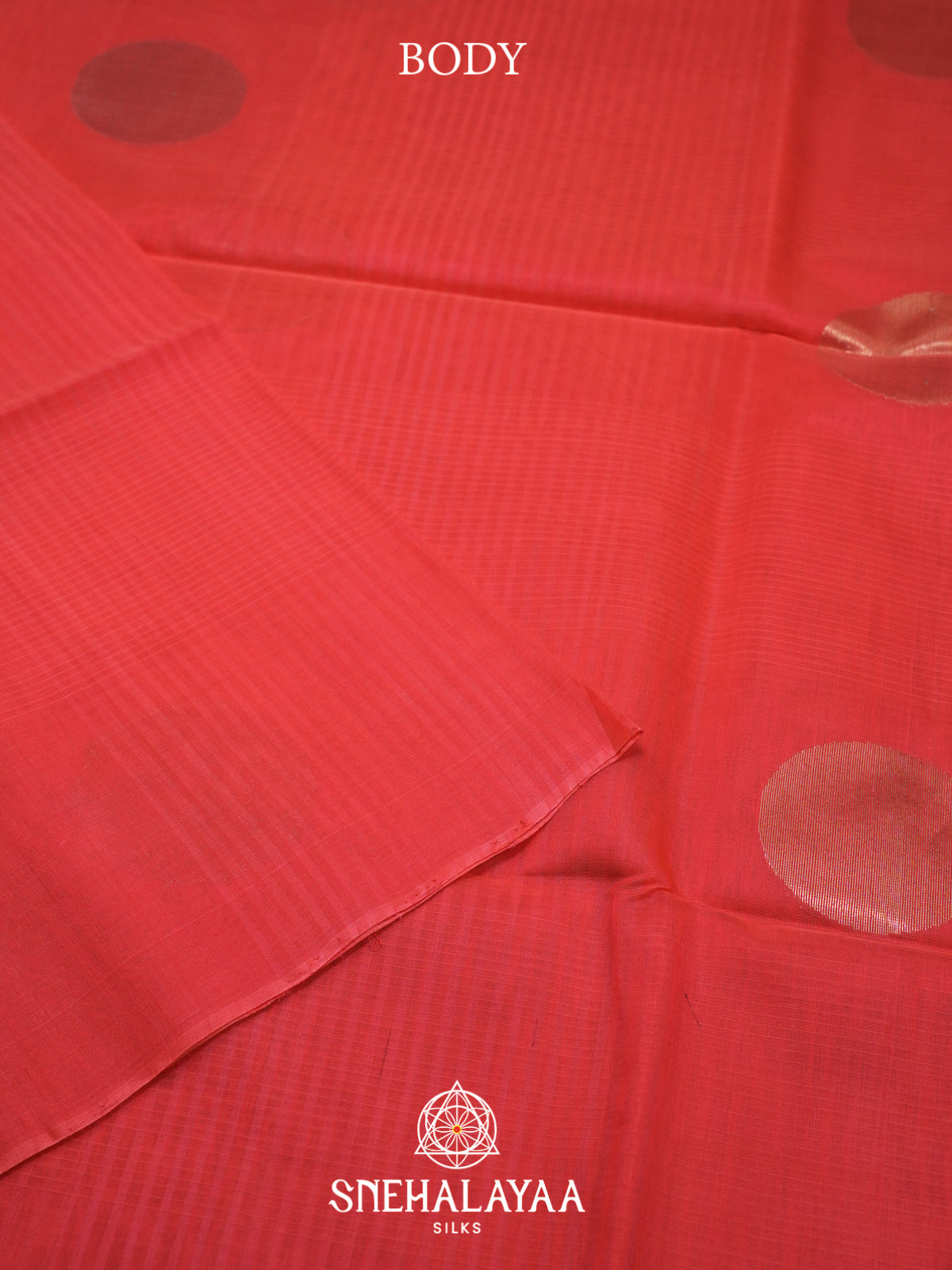 Orange Kora Silk Cotton Saree