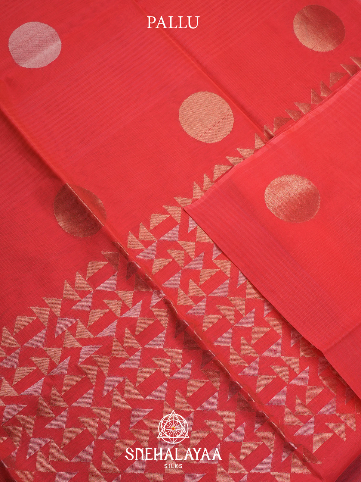 Orange Kora Silk Cotton Saree