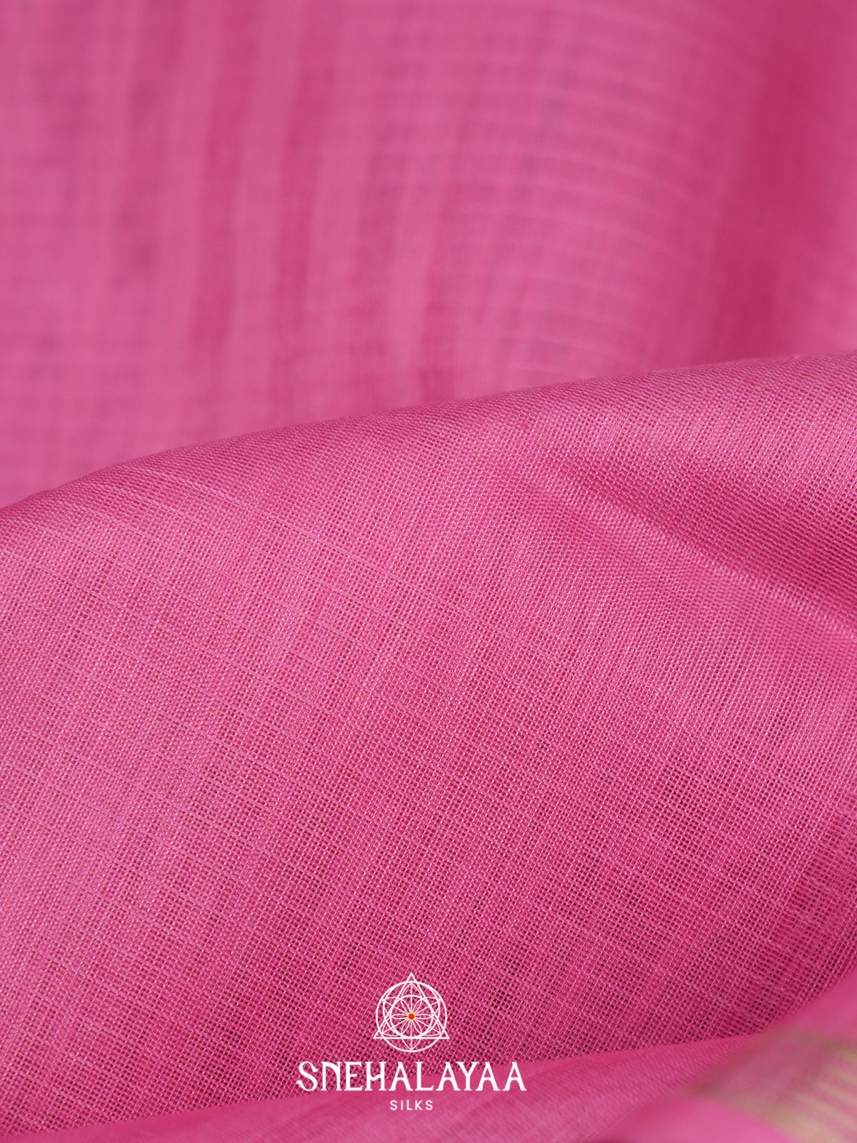 Pink Kora Silk Cotton Saree