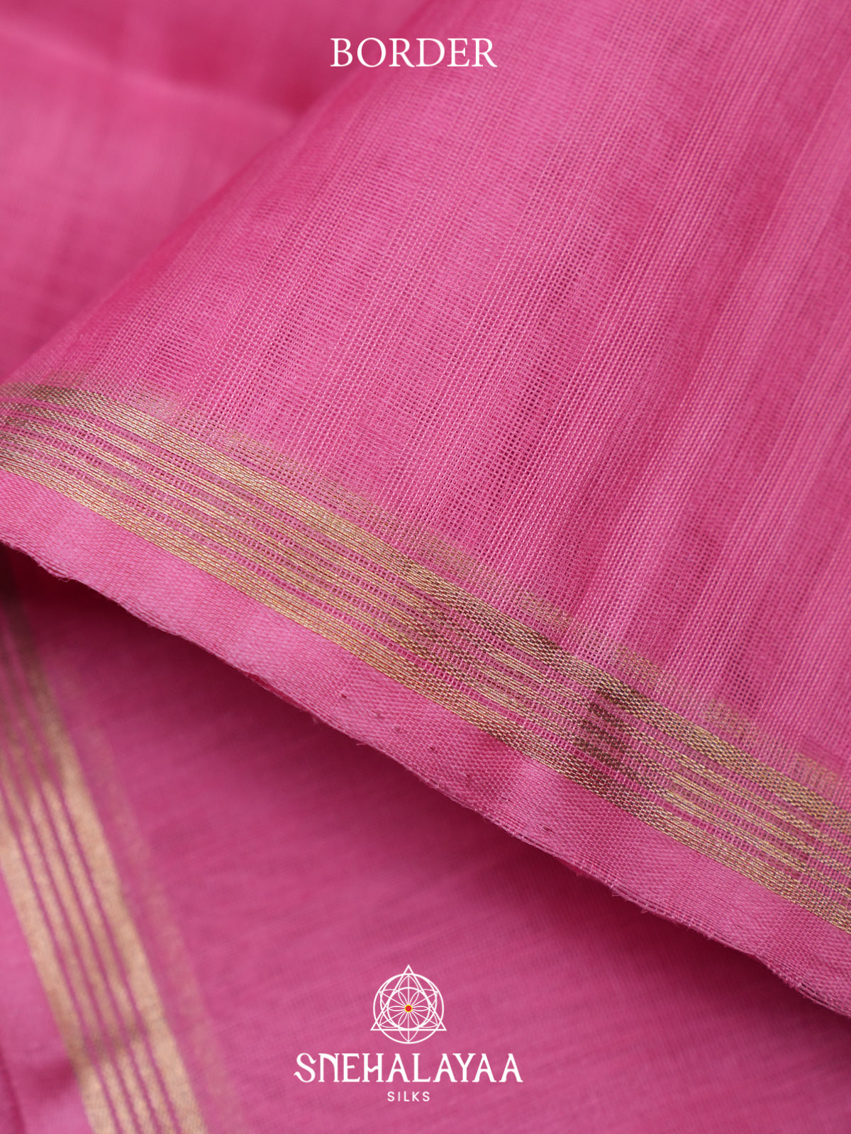 Pink Kora Silk Cotton Saree