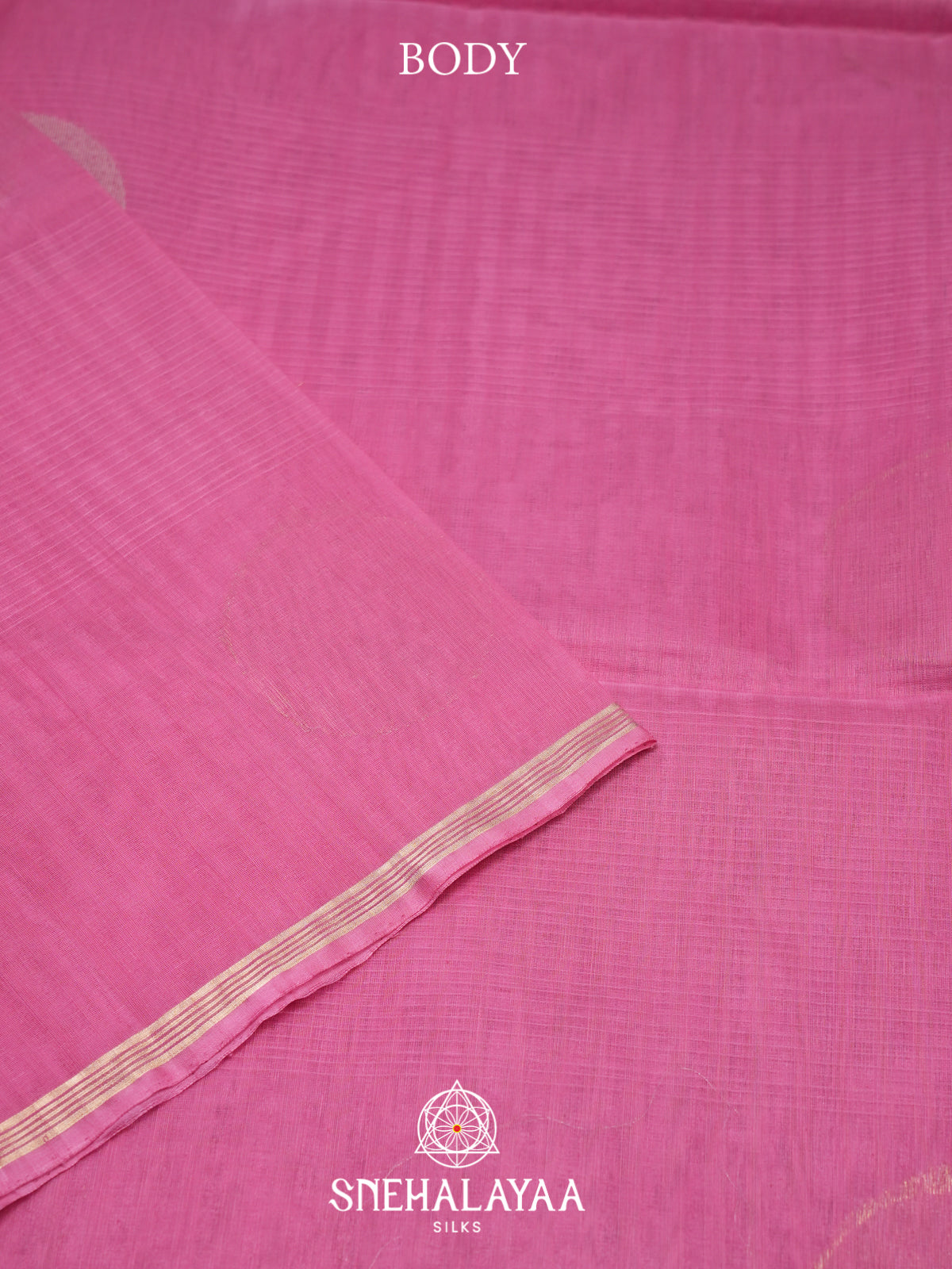 Pink Kora Silk Cotton Saree