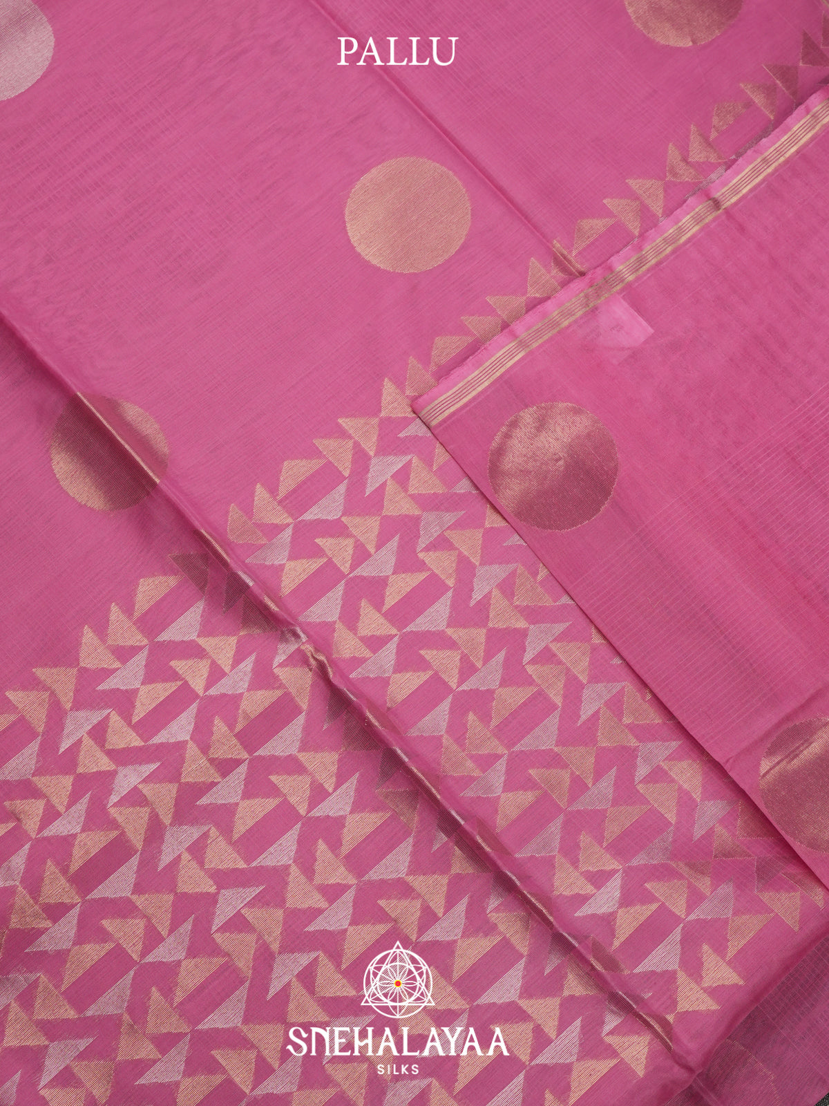Pink Kora Silk Cotton Saree