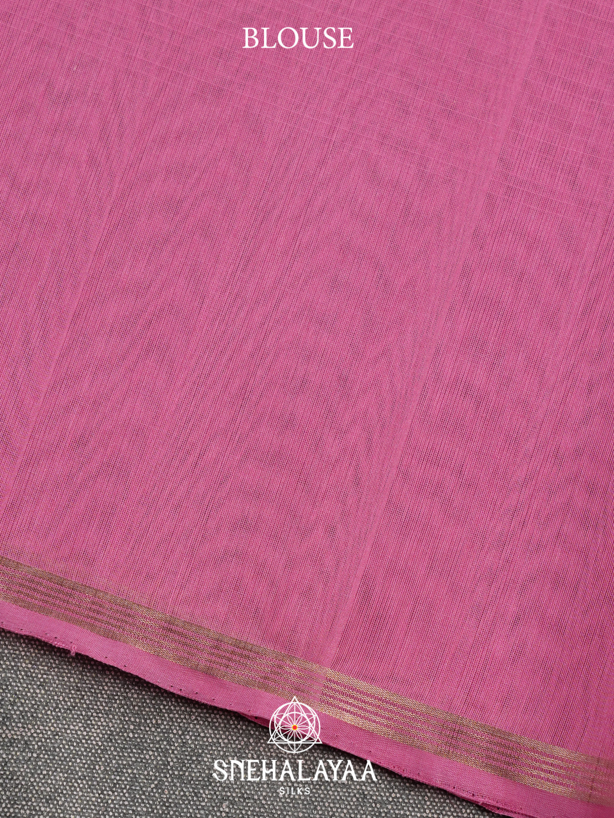 Pink Kora Silk Cotton Saree