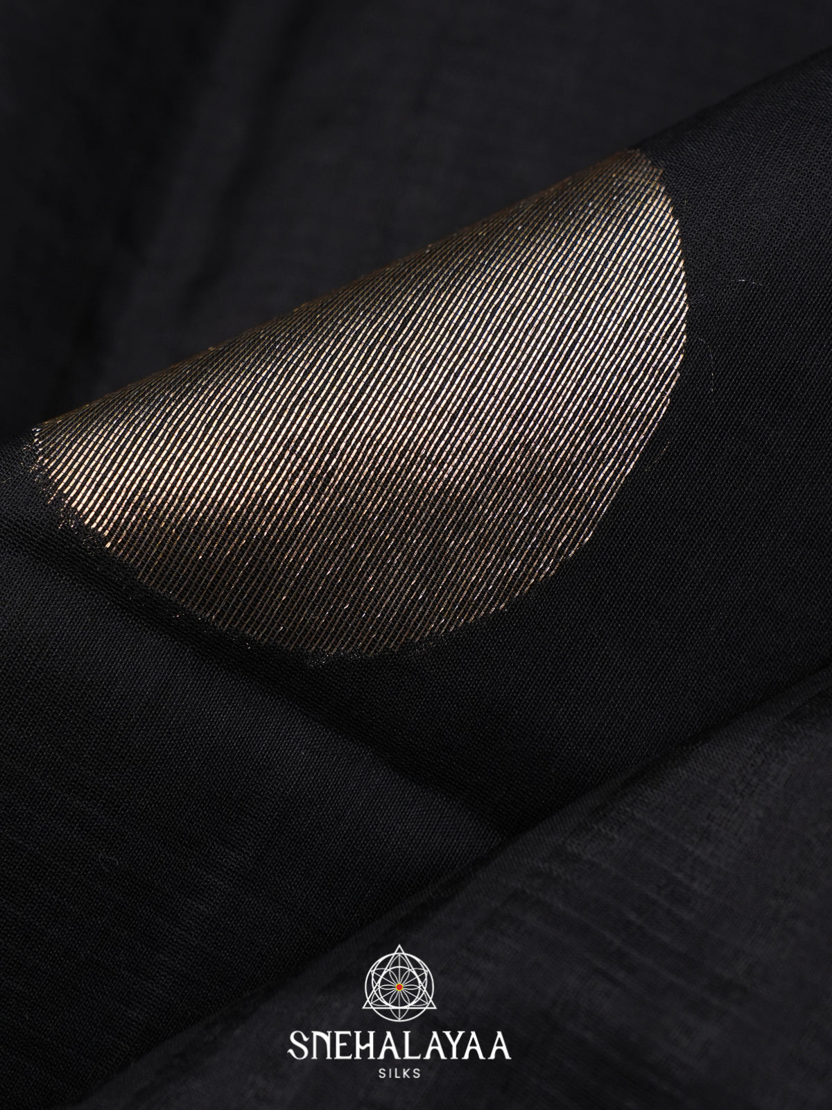 Black Kora Silk Cotton Saree
