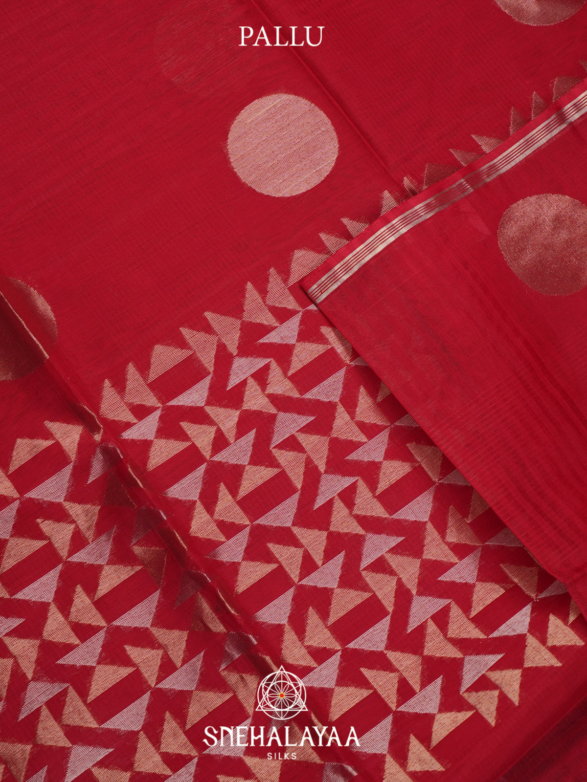 Red Kora Silk Cotton Saree