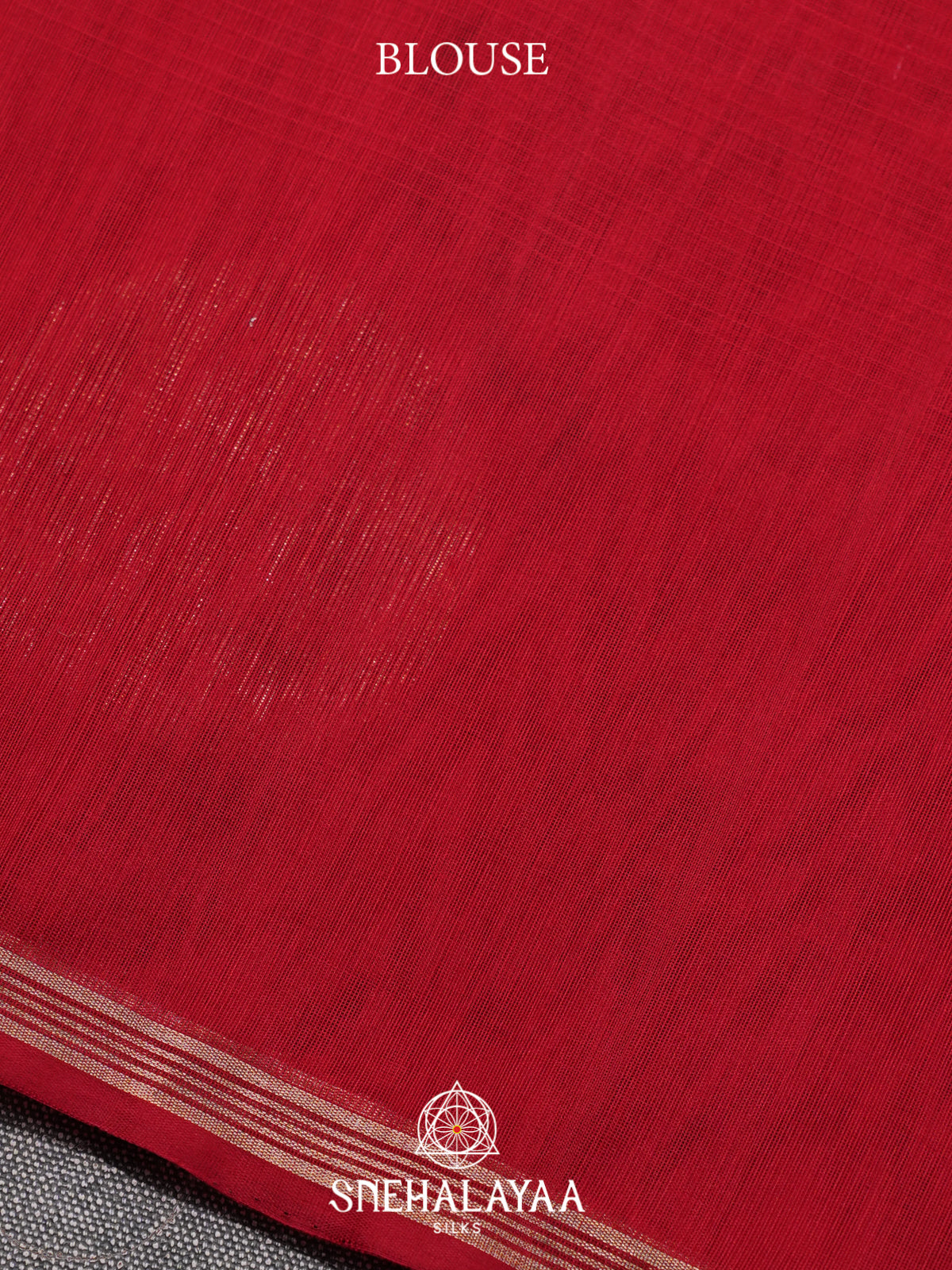 Red Kora Silk Cotton Saree