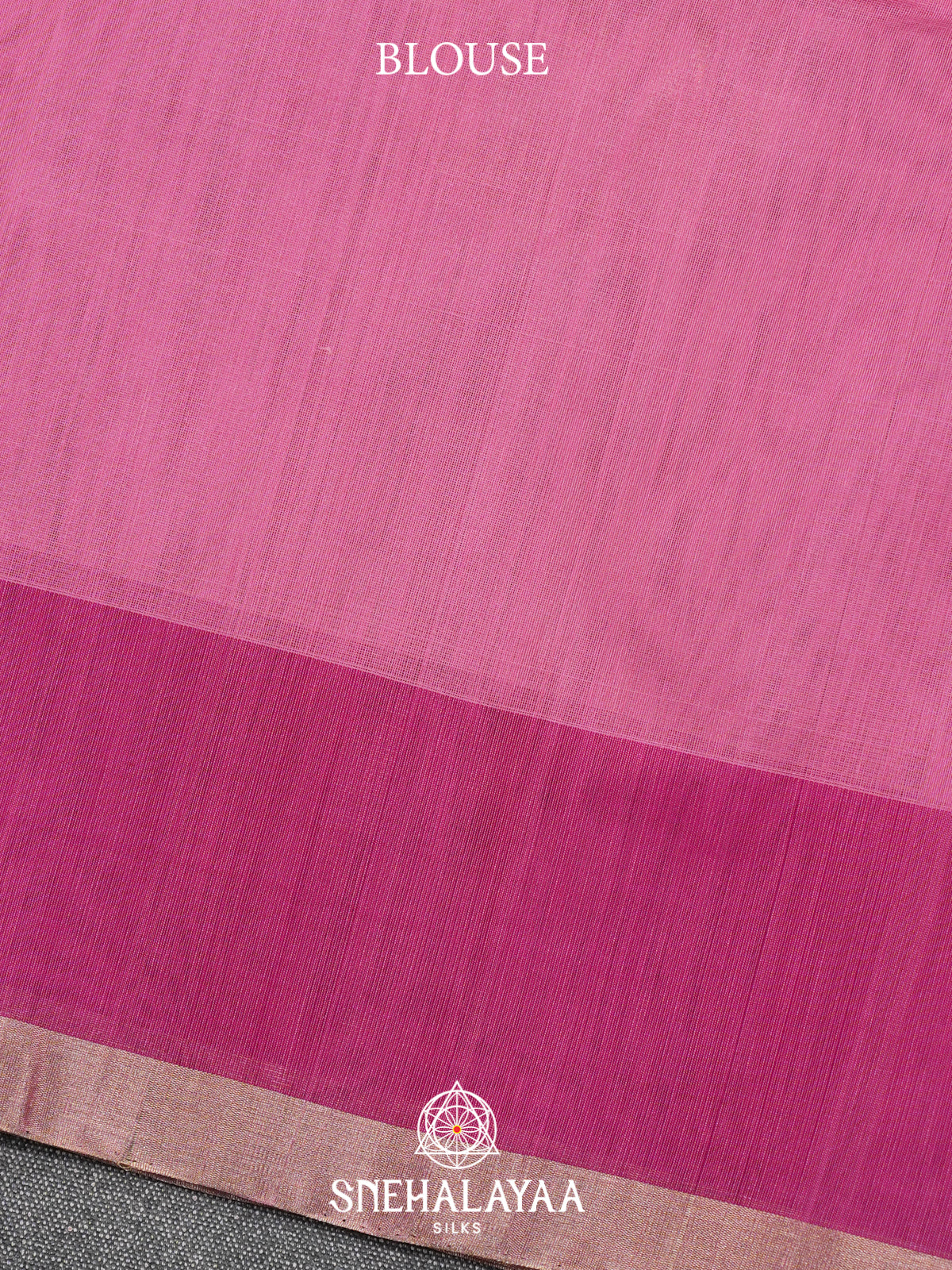 Pink Kora Silk Cotton Saree