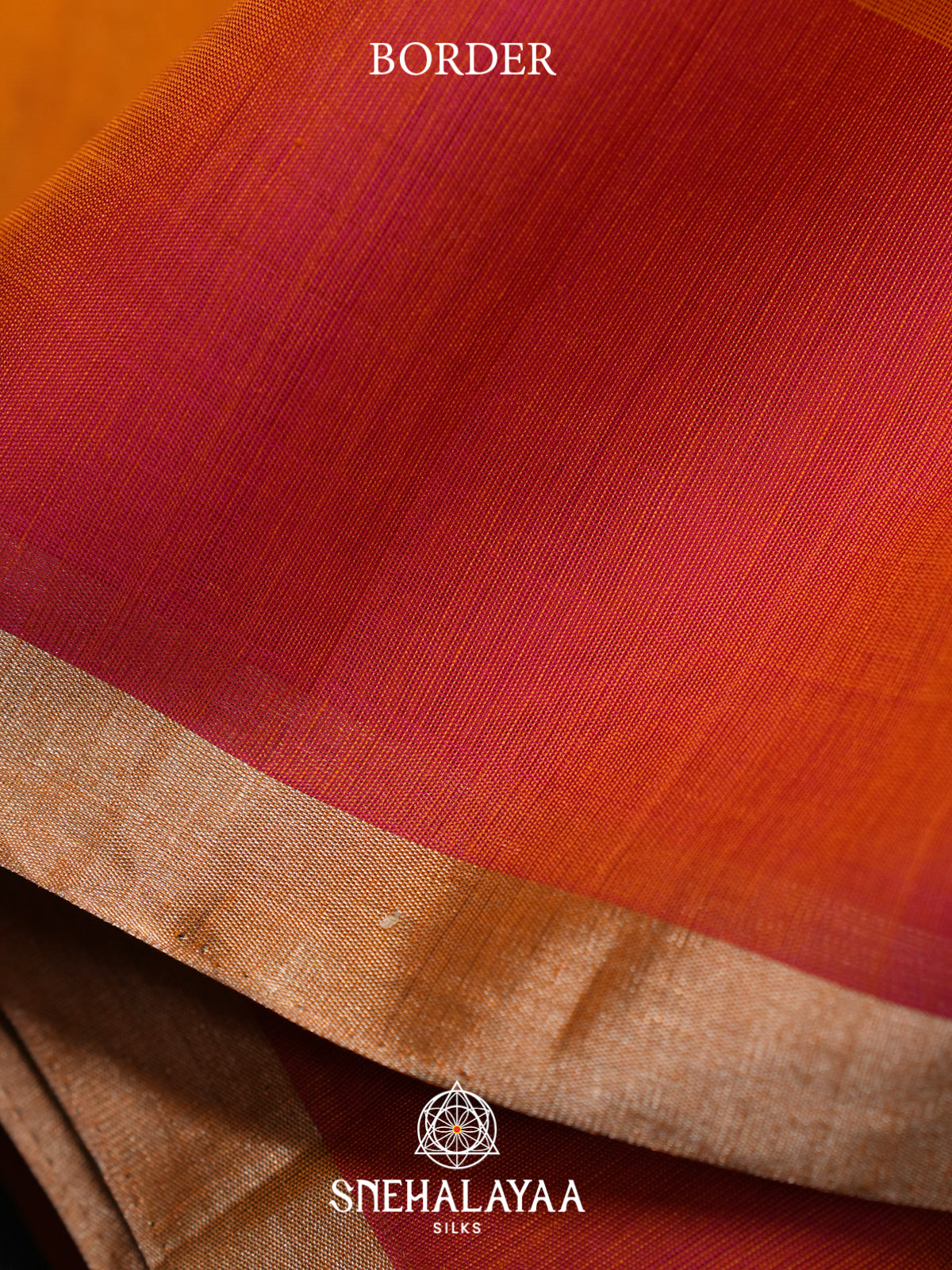 Mustard Kora Silk Cotton Saree