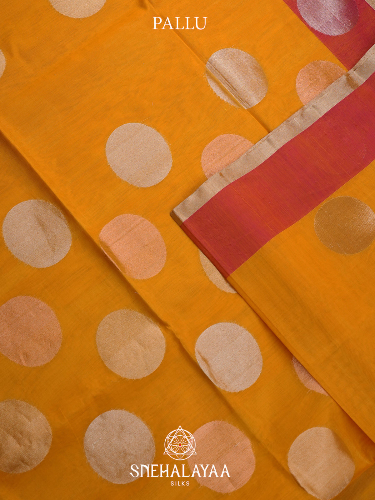 Mustard Kora Silk Cotton Saree