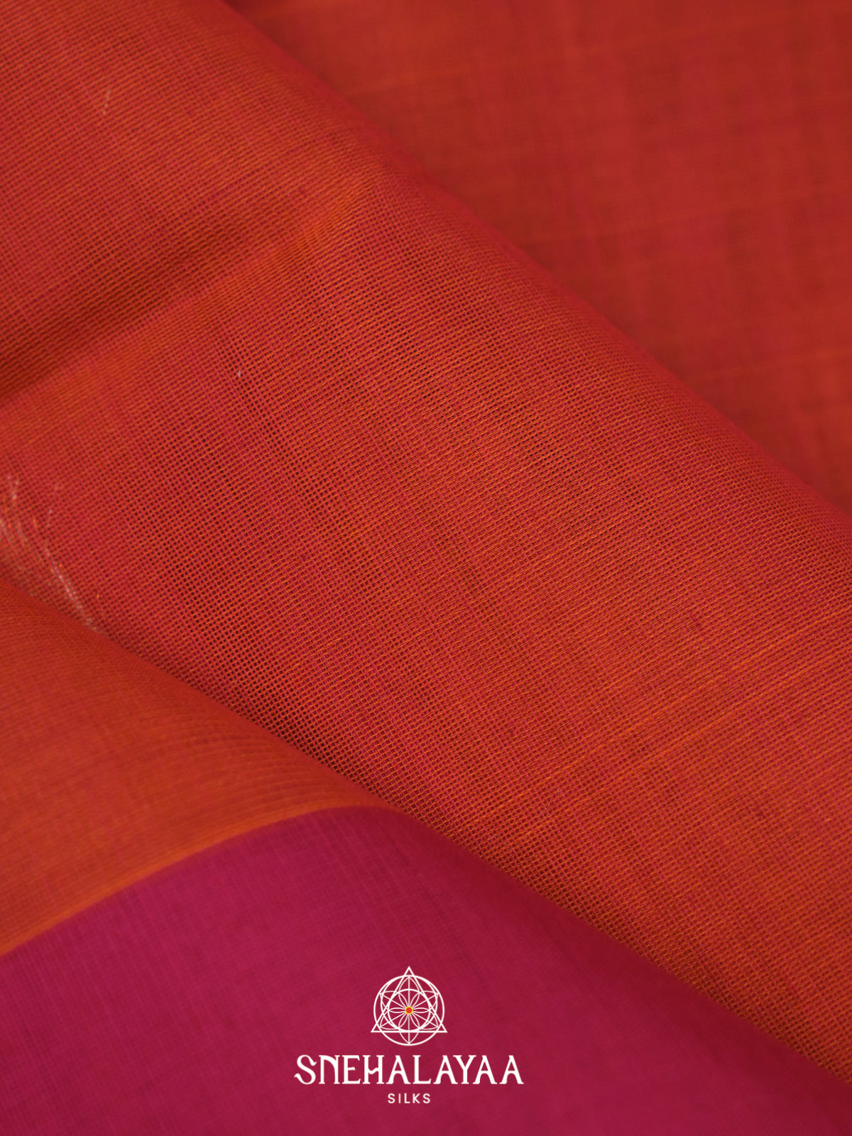Red Kora Silk Cotton Saree