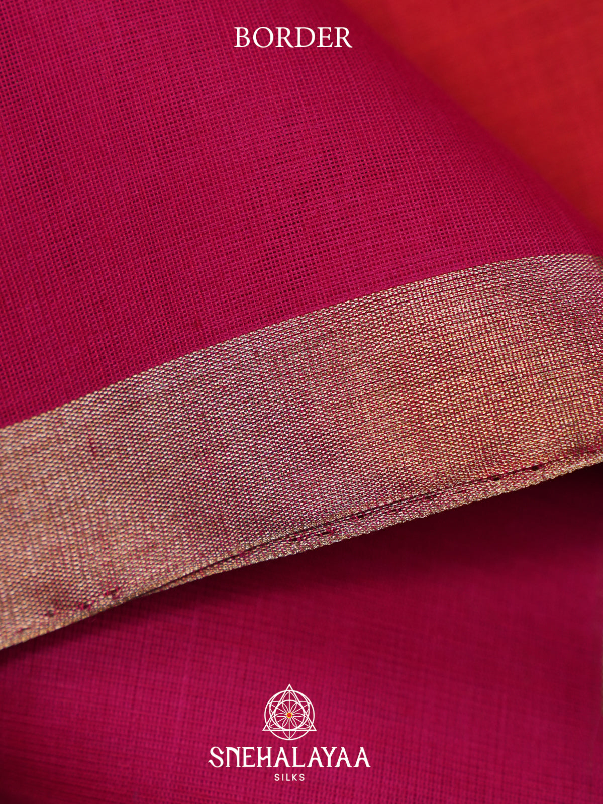 Red Kora Silk Cotton Saree