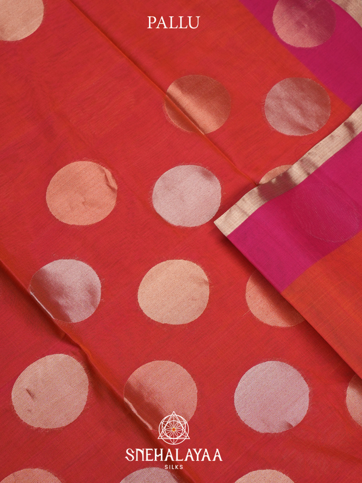 Red Kora Silk Cotton Saree