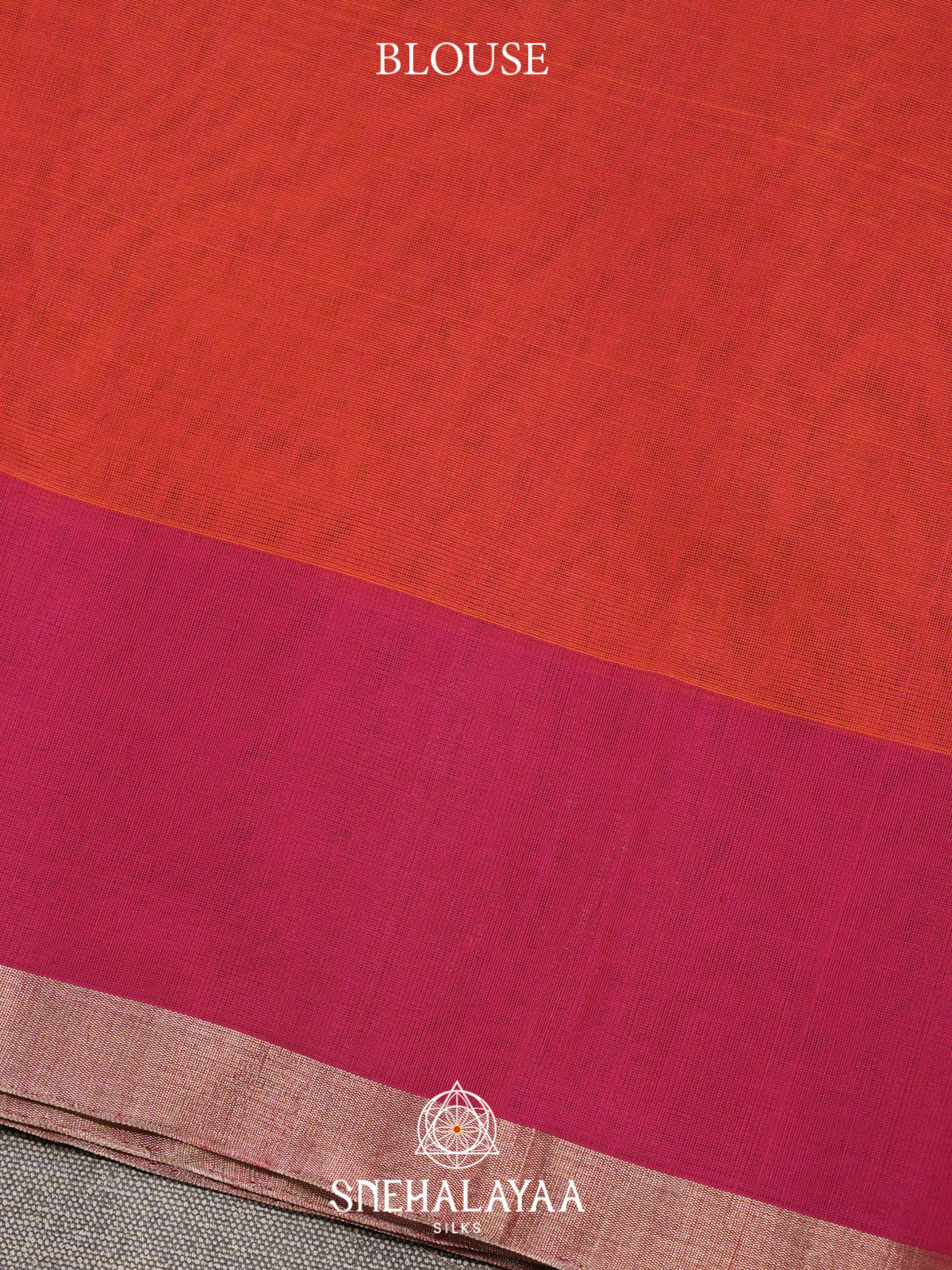 Red Kora Silk Cotton Saree