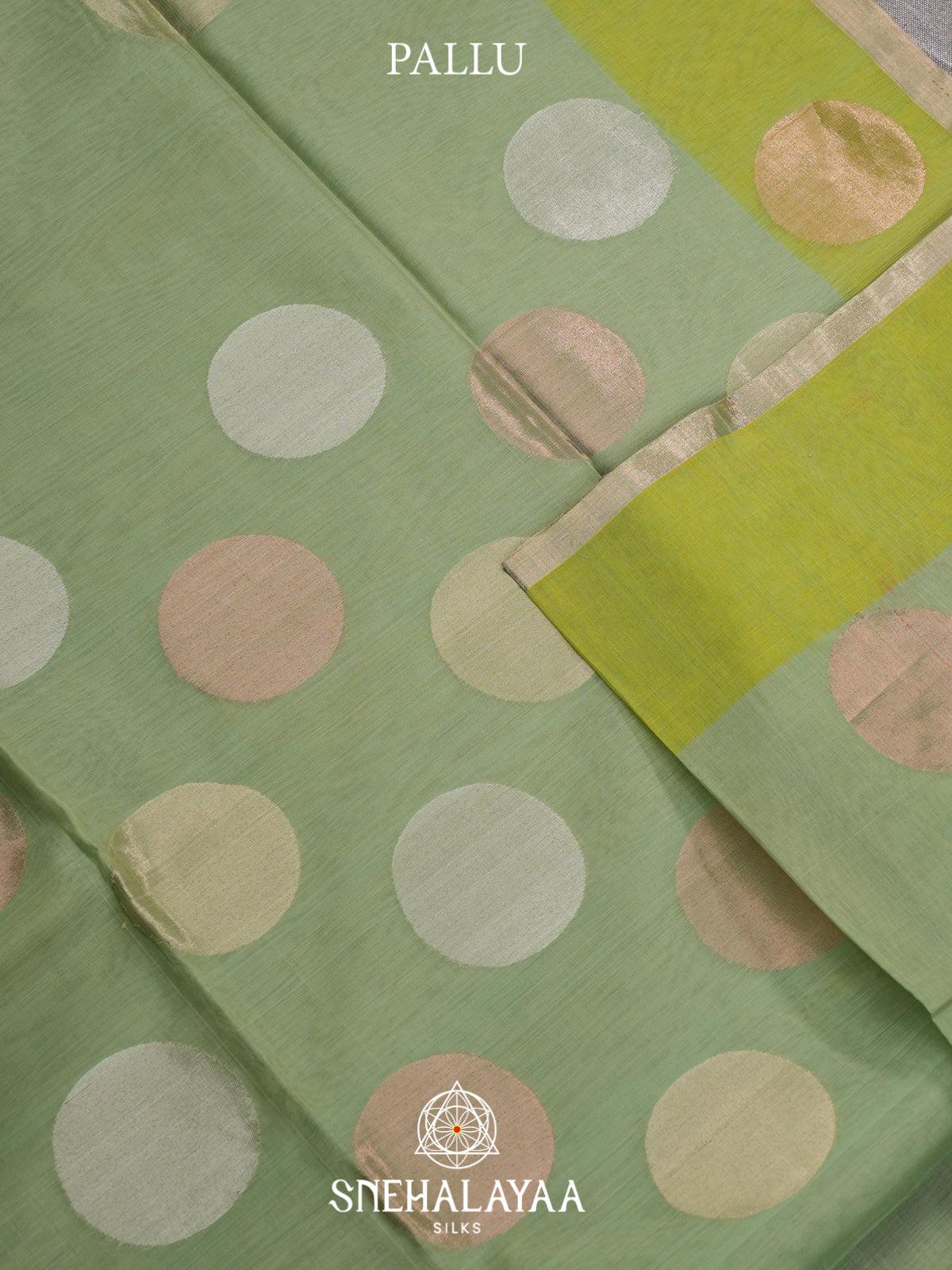 Sage Green Kora Silk Cotton Saree