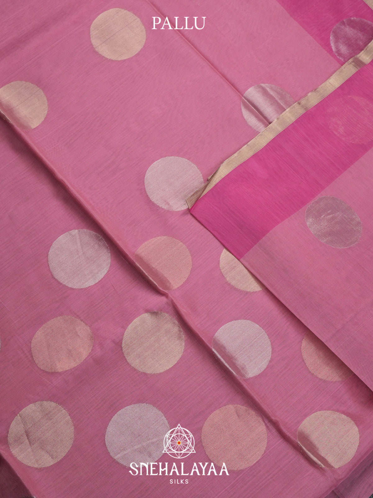 Pink Kora Silk Cotton Saree