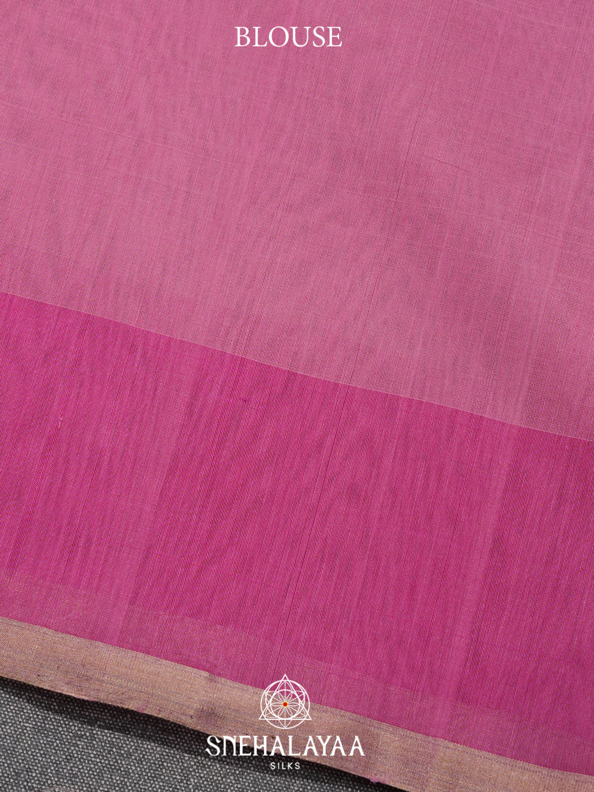 Pink Kora Silk Cotton Saree