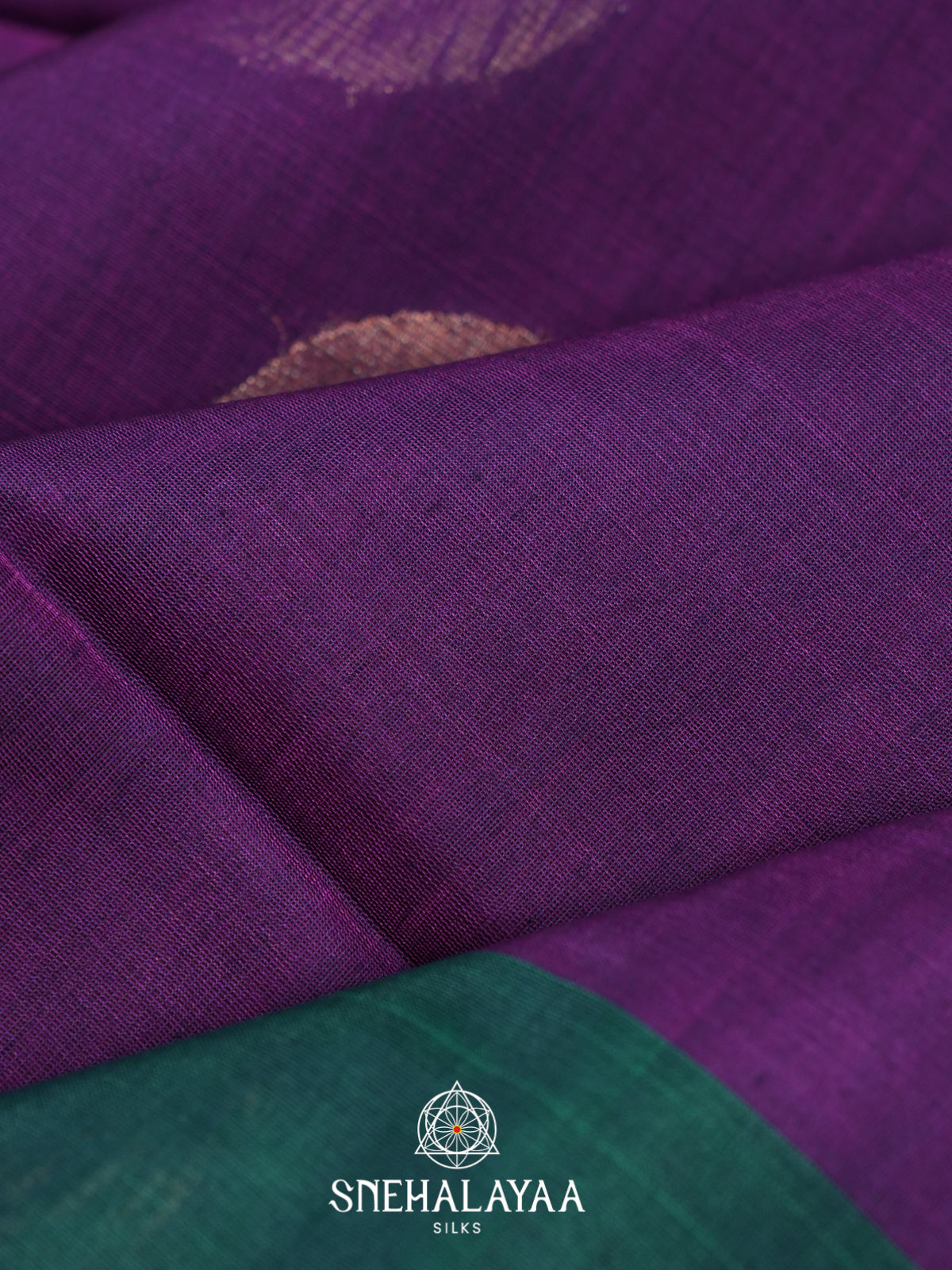 Purple Kora Silk Cotton Saree
