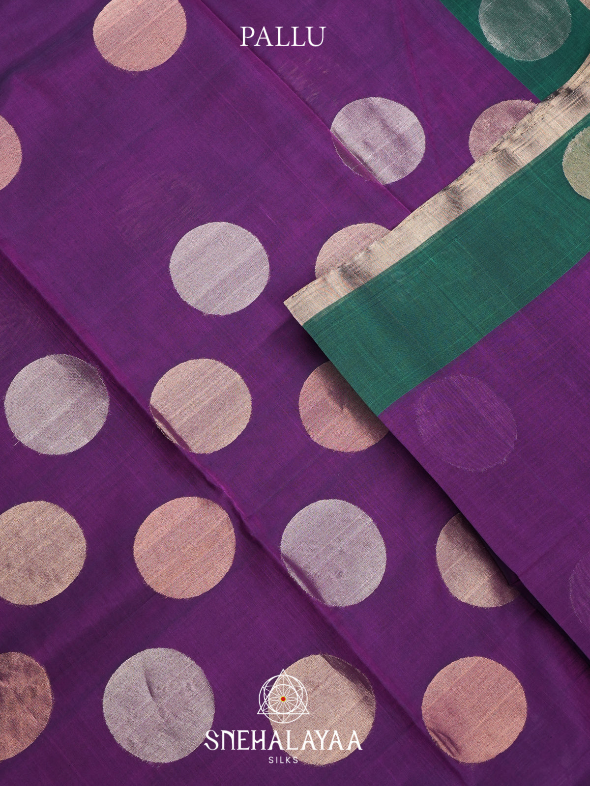 Purple Kora Silk Cotton Saree