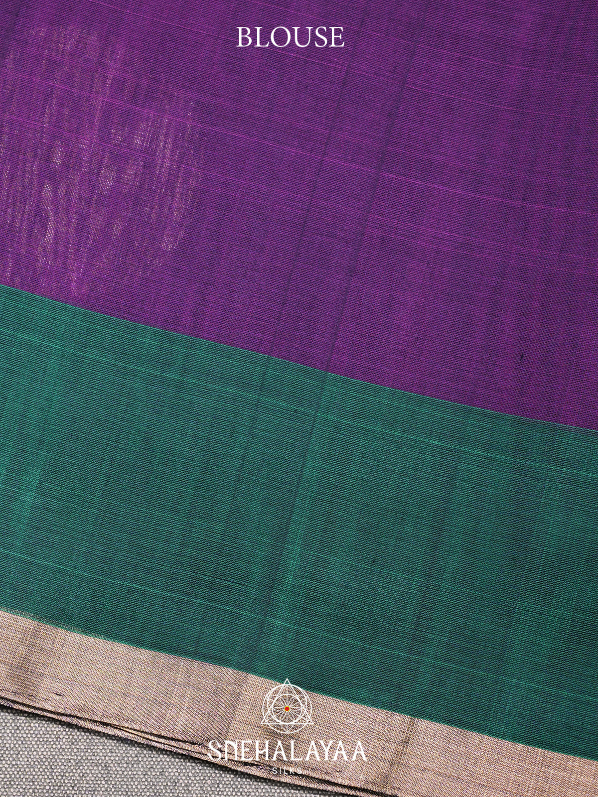 Purple Kora Silk Cotton Saree