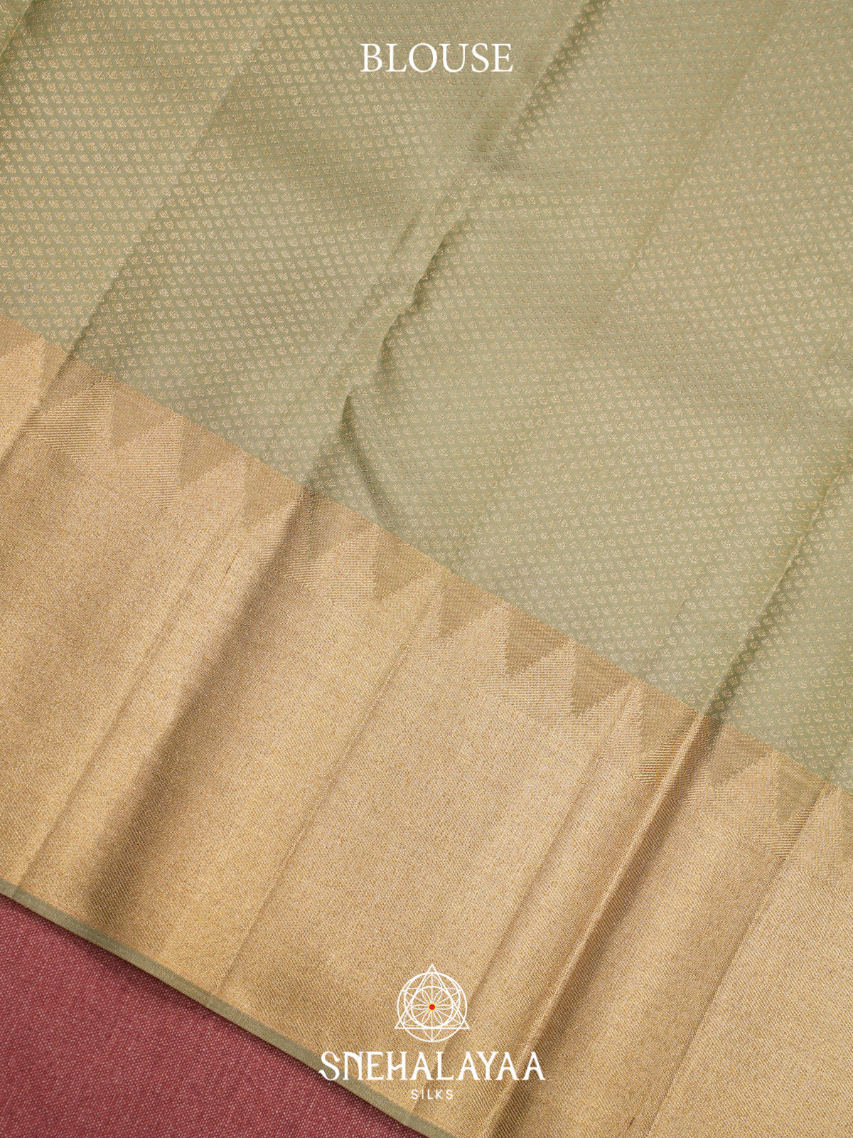 Sage Green Kanjivaram Silk Saree