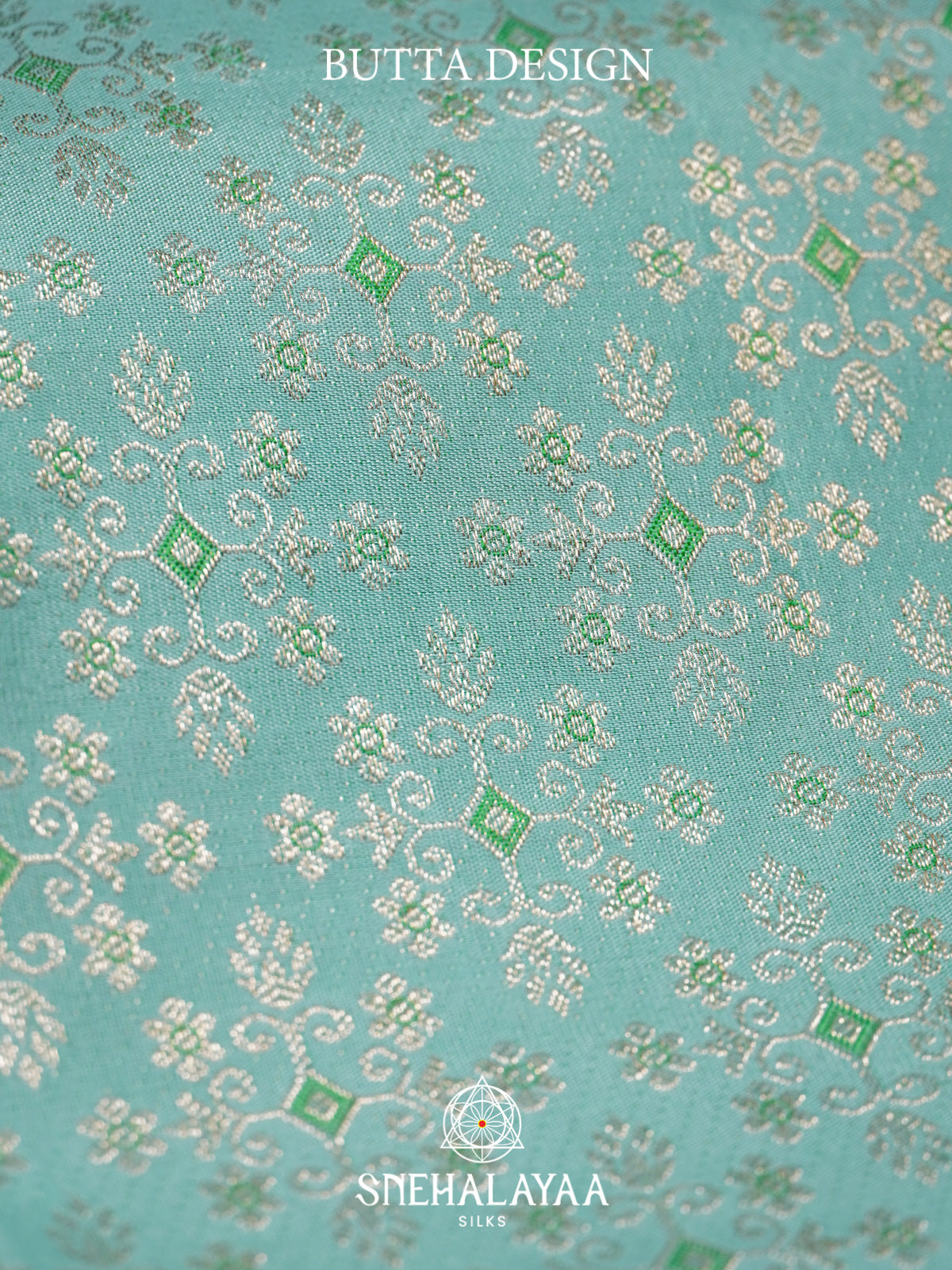 Mint Blue Kanjivaram Silk Saree