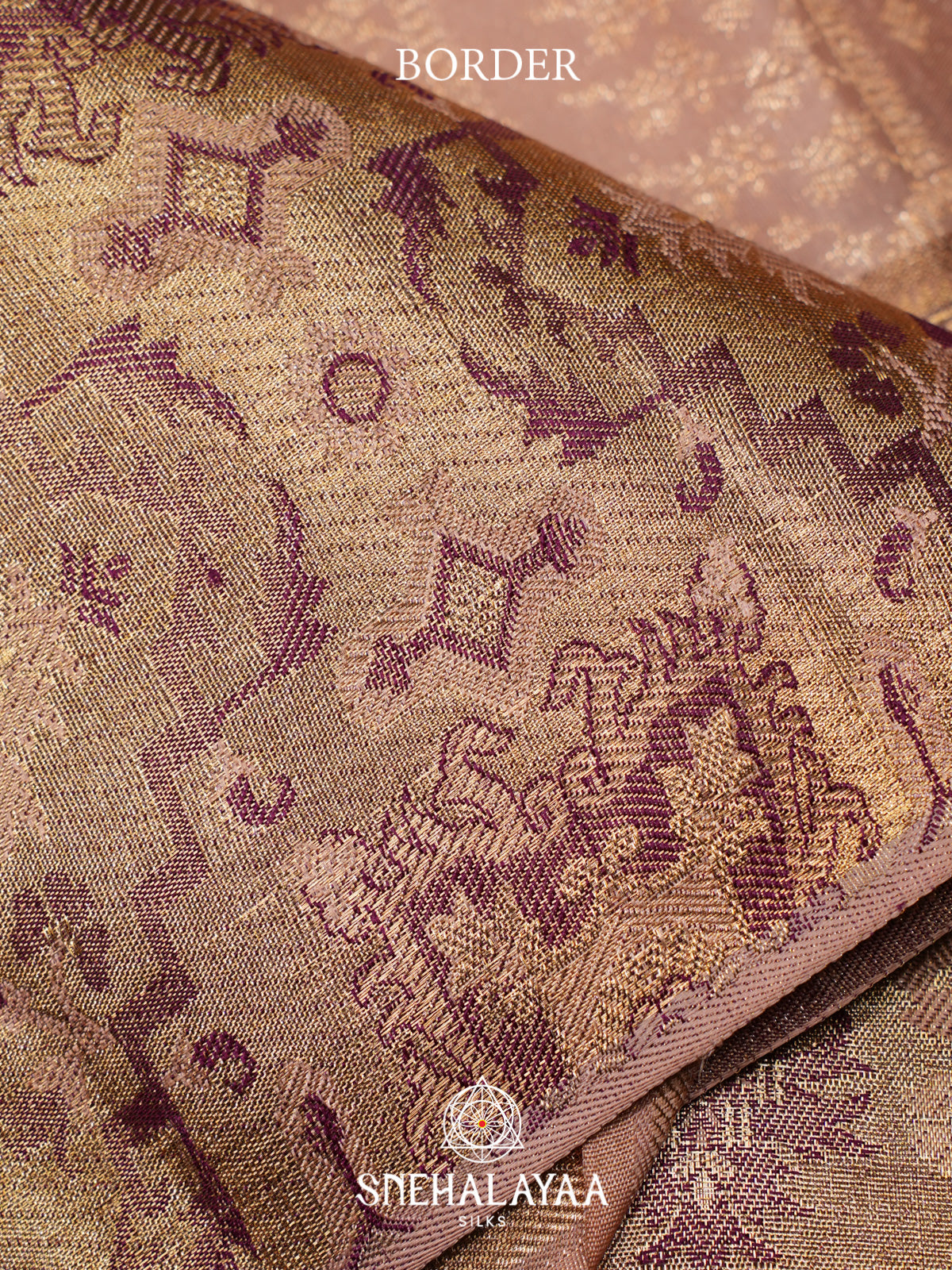 Baby Pink Kanjivaram Silk Saree