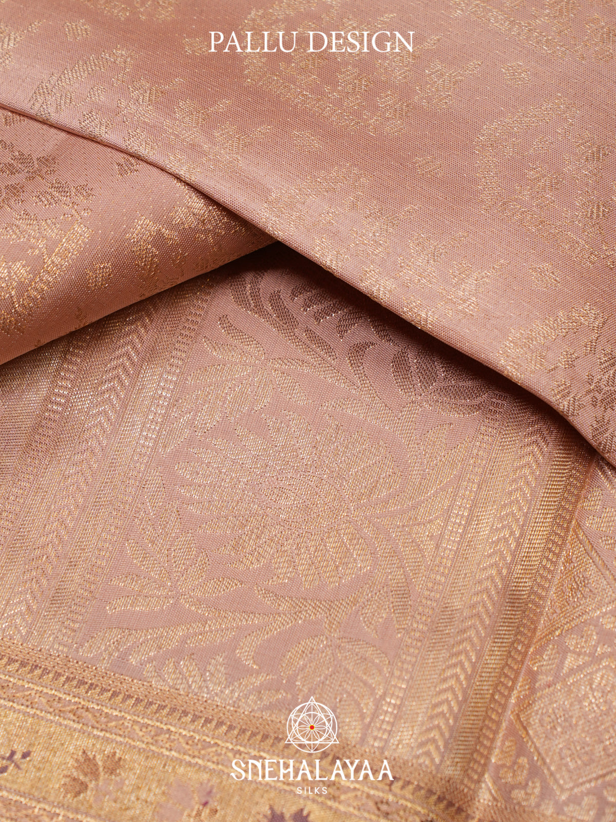 Baby Pink Kanjivaram Silk Saree